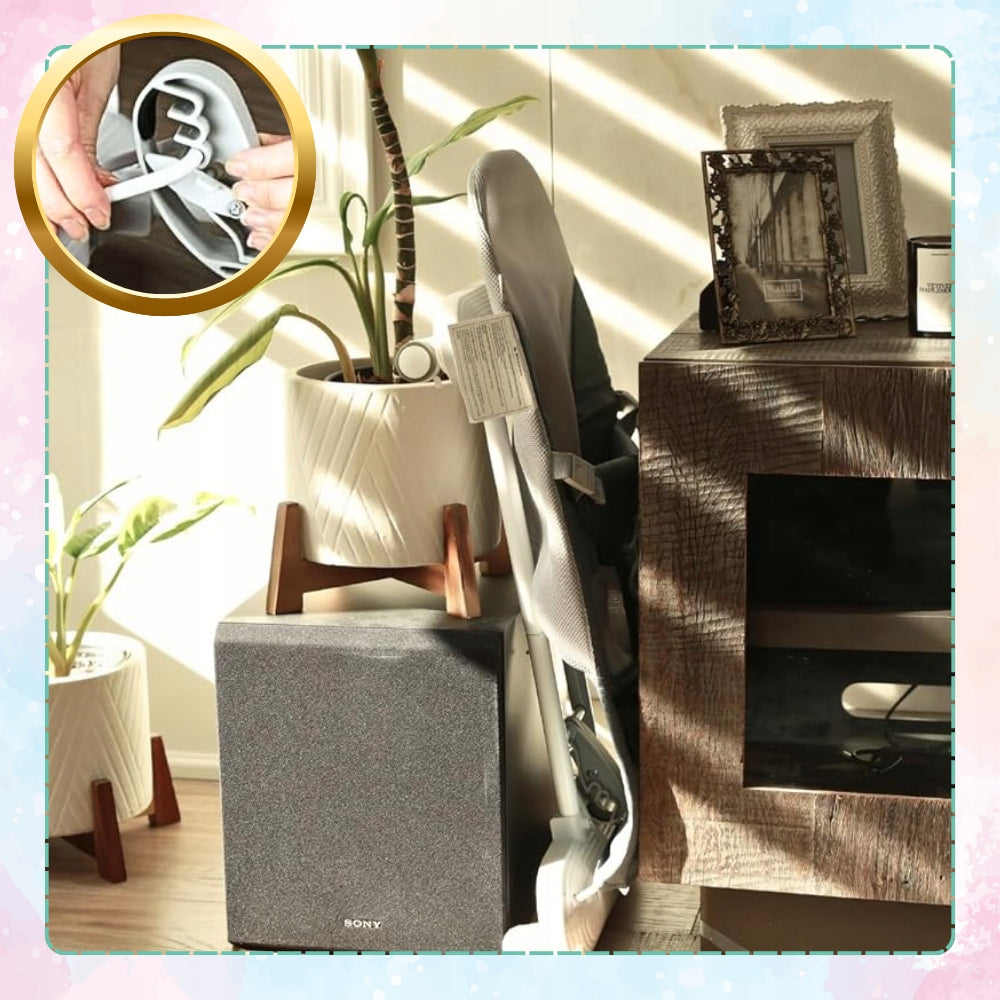 2x BABY LOUNGER ROCKER FOLDING NICEKIDS + RATTLE PIANO Brand NiceKids
