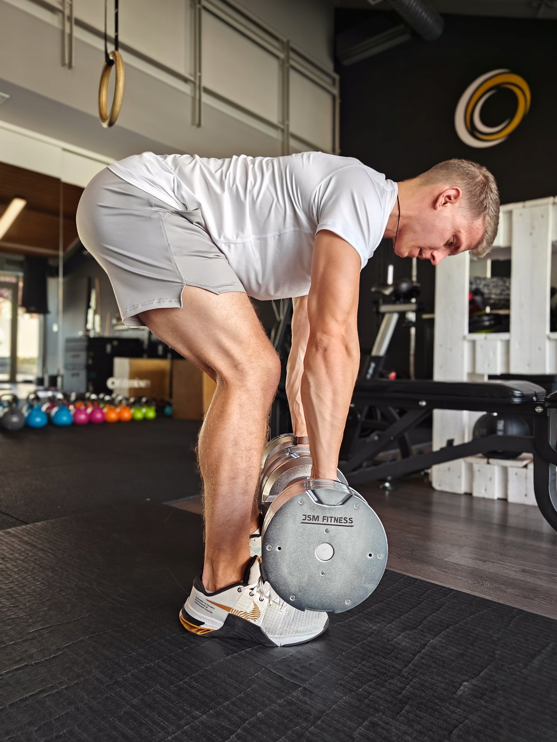 2x BARBELL ADJUSTABLE 23.5KG stroke every 1.5kg, 14in1 DUMBBELL ADJUSTABLE JSM Brand JSM FITNESS