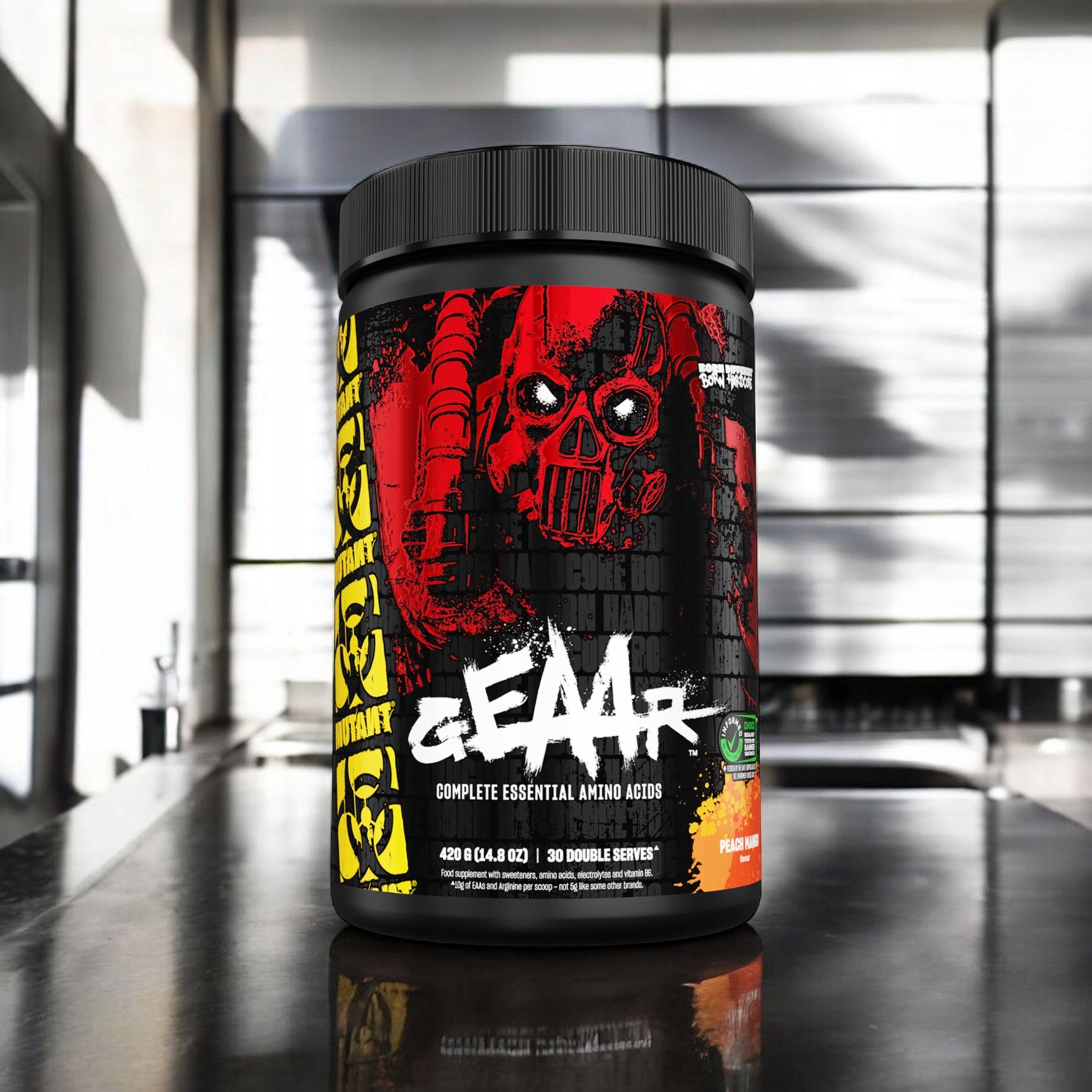 2x BCAA + EAA amino acids 9.4g Leucine Muscle Regeneration MUTANT GEAAR Brand Mutant