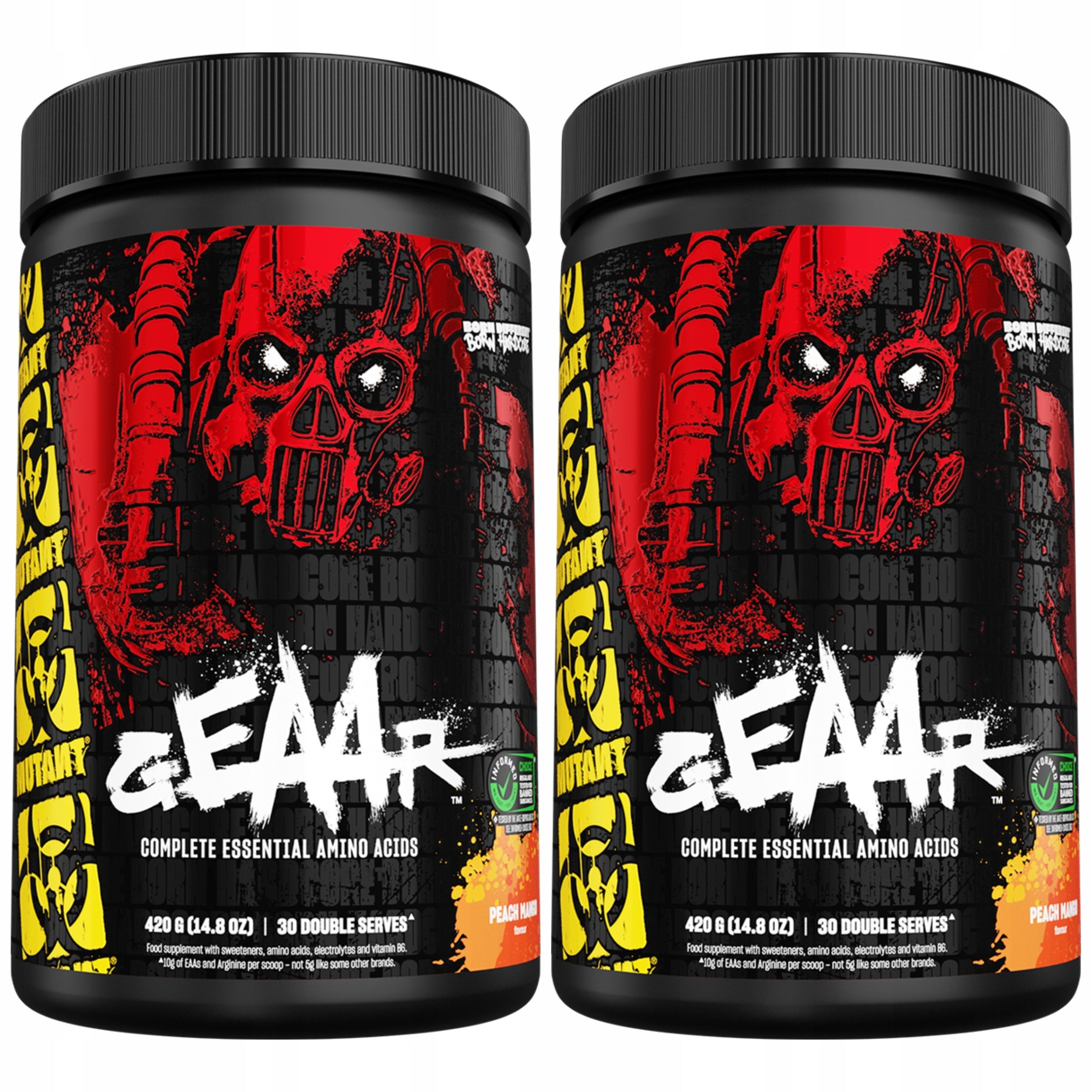 2x BCAA + EAA amino acids 9.4g Leucine Muscle Regeneration MUTANT GEAAR