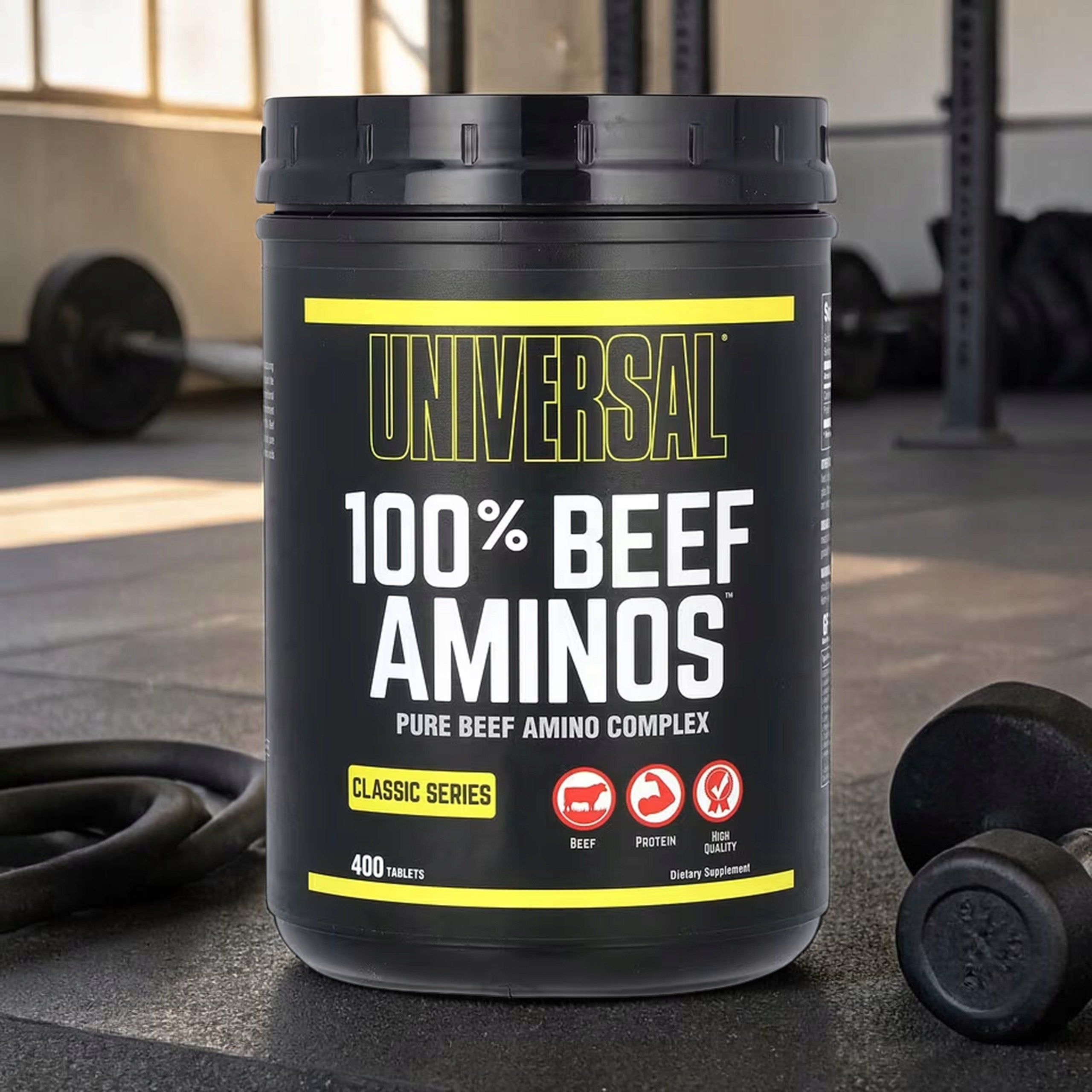 2x BCAA EAA beef protein amino acids regeneration 100% Beef Amino UNIVERSAL Brand Universal Nutrition