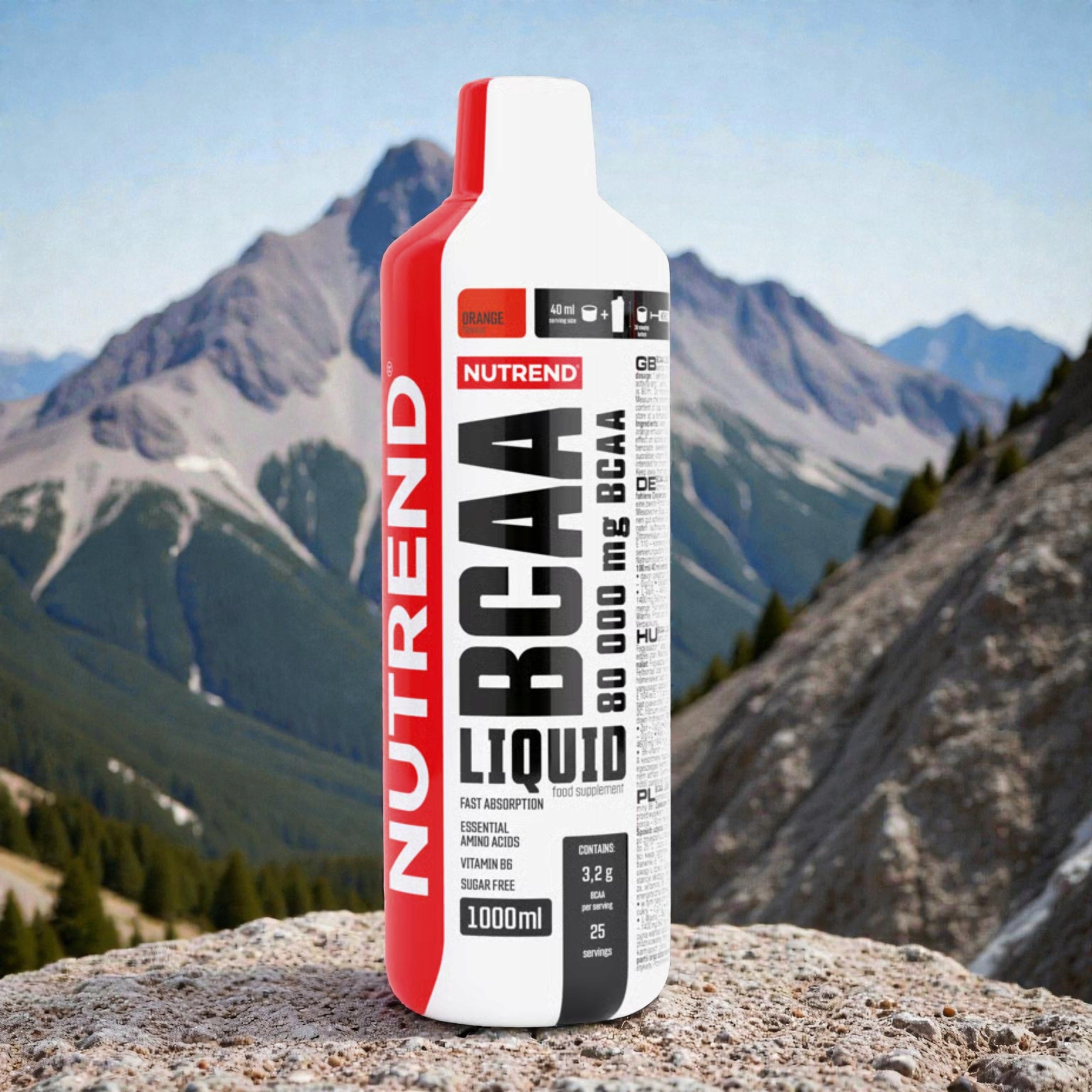 2x BCAA branched chain amino acids regeneration muscle mass NUTREND 1000ml Brand Nutrend