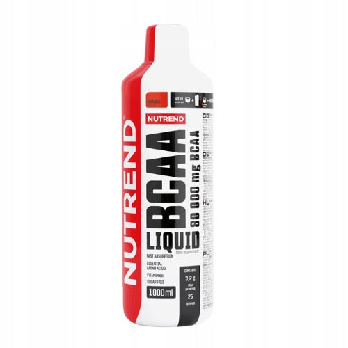 2x BCAA branched chain amino acids regeneration muscle mass NUTREND 1000ml Expiration date at least six months from the date of purchase