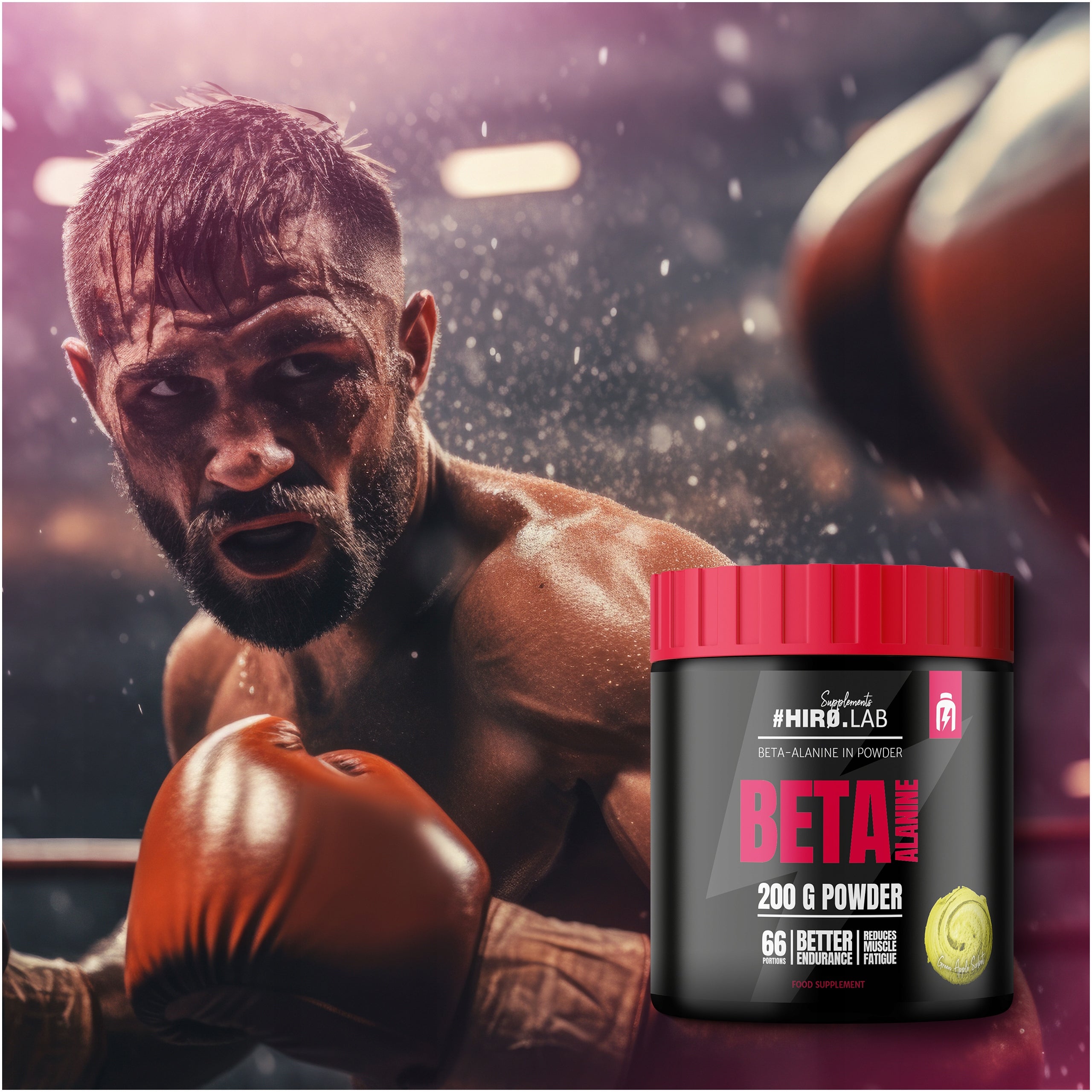 2x BETA ALANINE beta-alanine PRE-WORKOUT alanine pump 200 g Apple Hi Brand HIRO.LAB