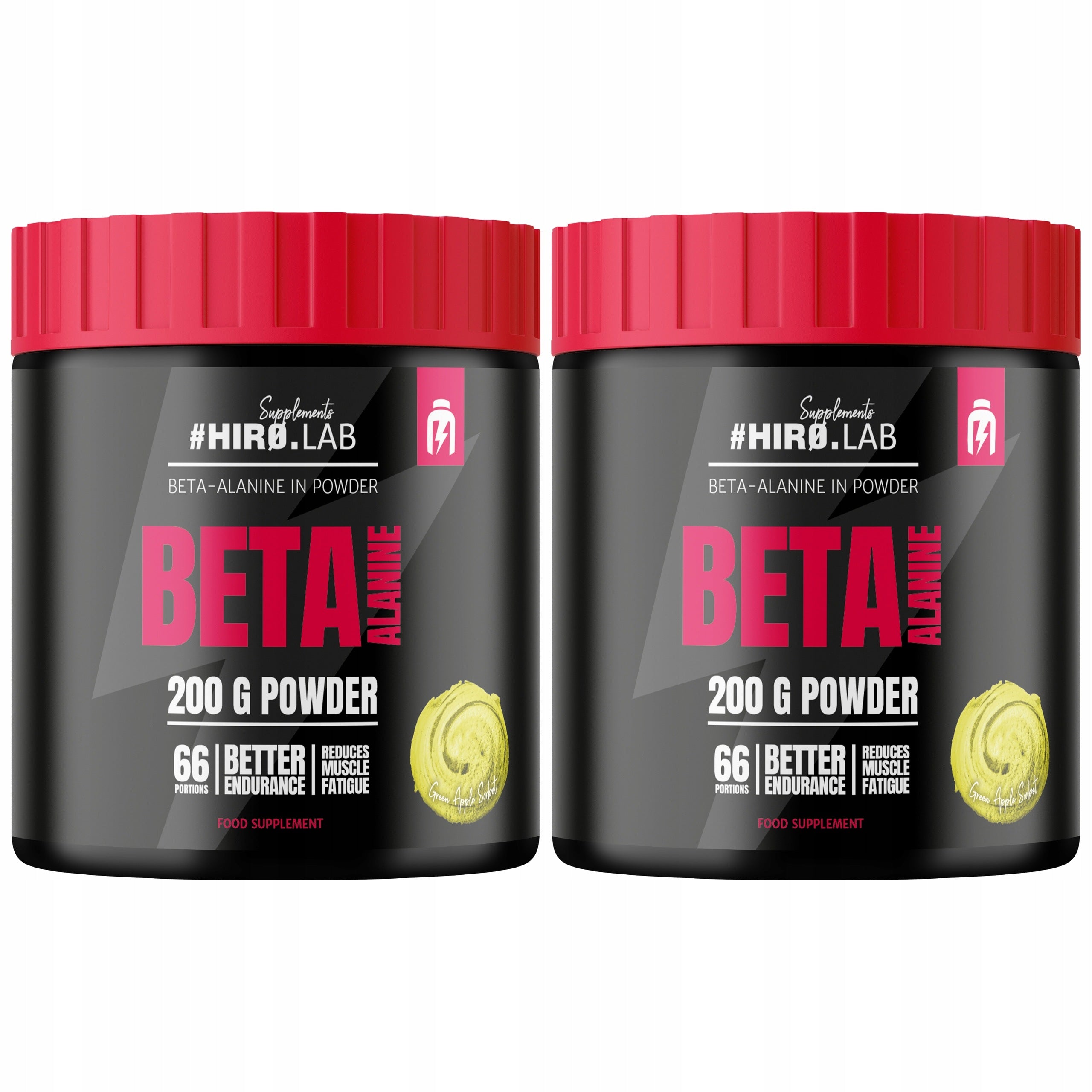 2x BETA ALANINE beta-alanine PRE-WORKOUT alanine pump 200 g Apple Hi