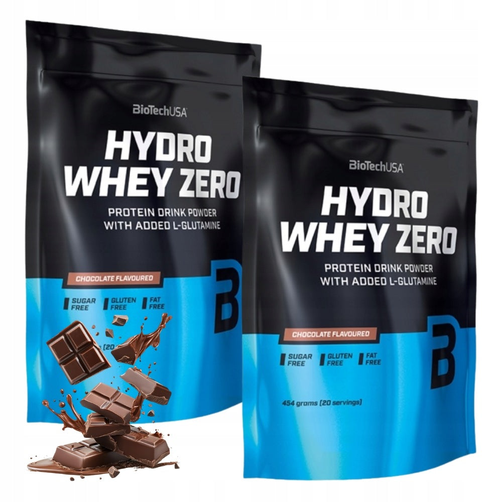 2x BIOTECH HYDRO WHEY ZERO 454 g HYDROLYZATE PROTEIN MUSCLE MASS STRENGTH