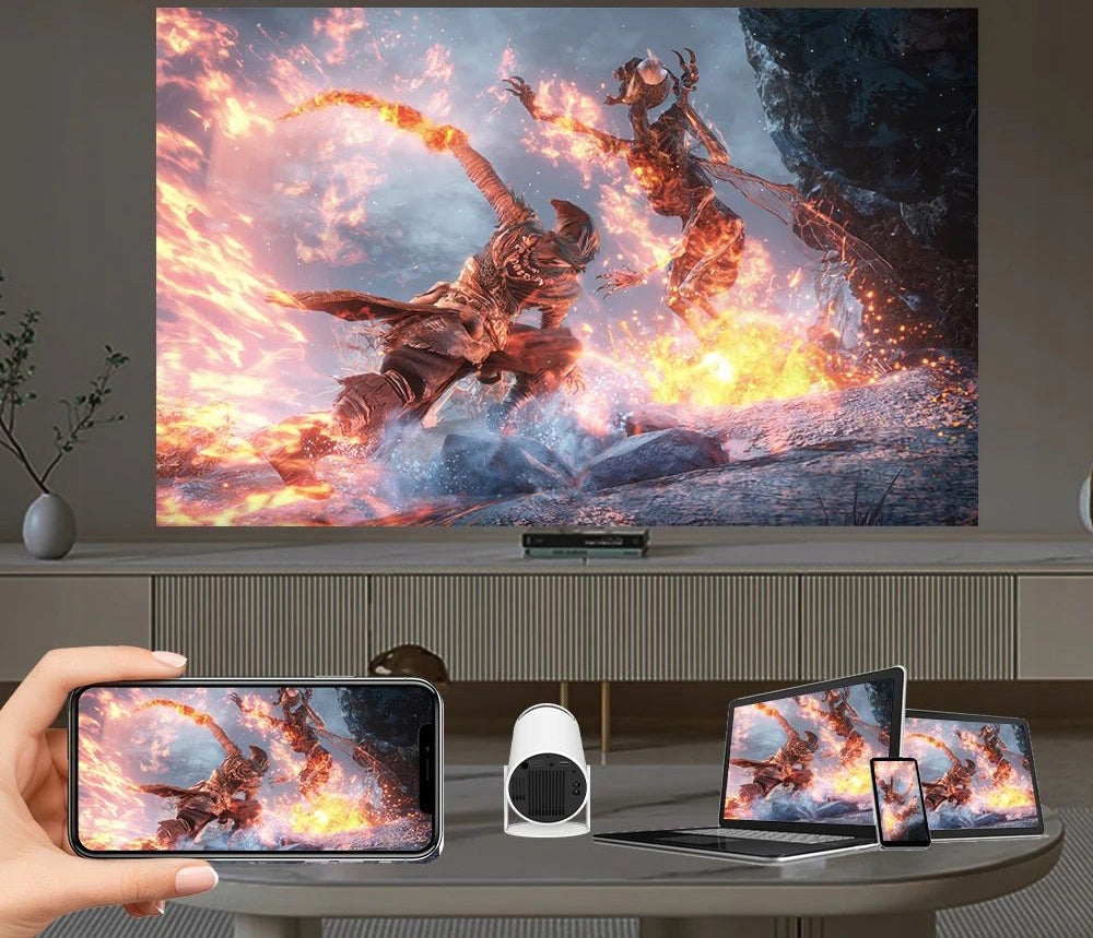 2x BLOW PORTABLE PROJECTOR ANDROIDTV HD CINEMA WHITE Brand Blow