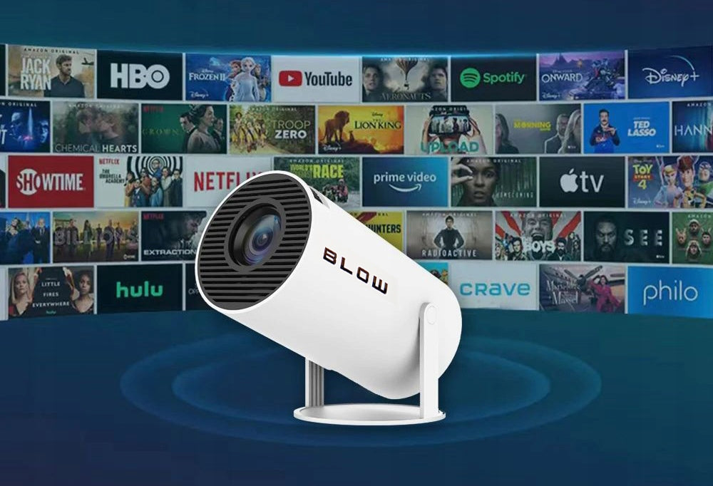 2x BLOW PORTABLE PROJECTOR ANDROIDTV HD CINEMA WHITE Model CINEMA