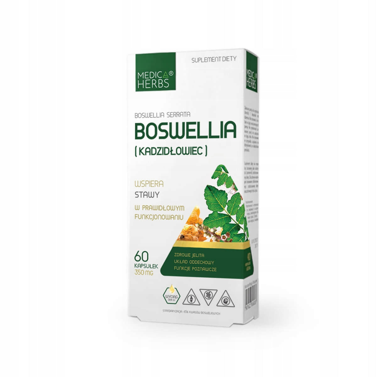 2x BOSWELLIA RESIN MEDICA HERBS Boswellia Acids 65% Extract 60 kaps. Packaging status original