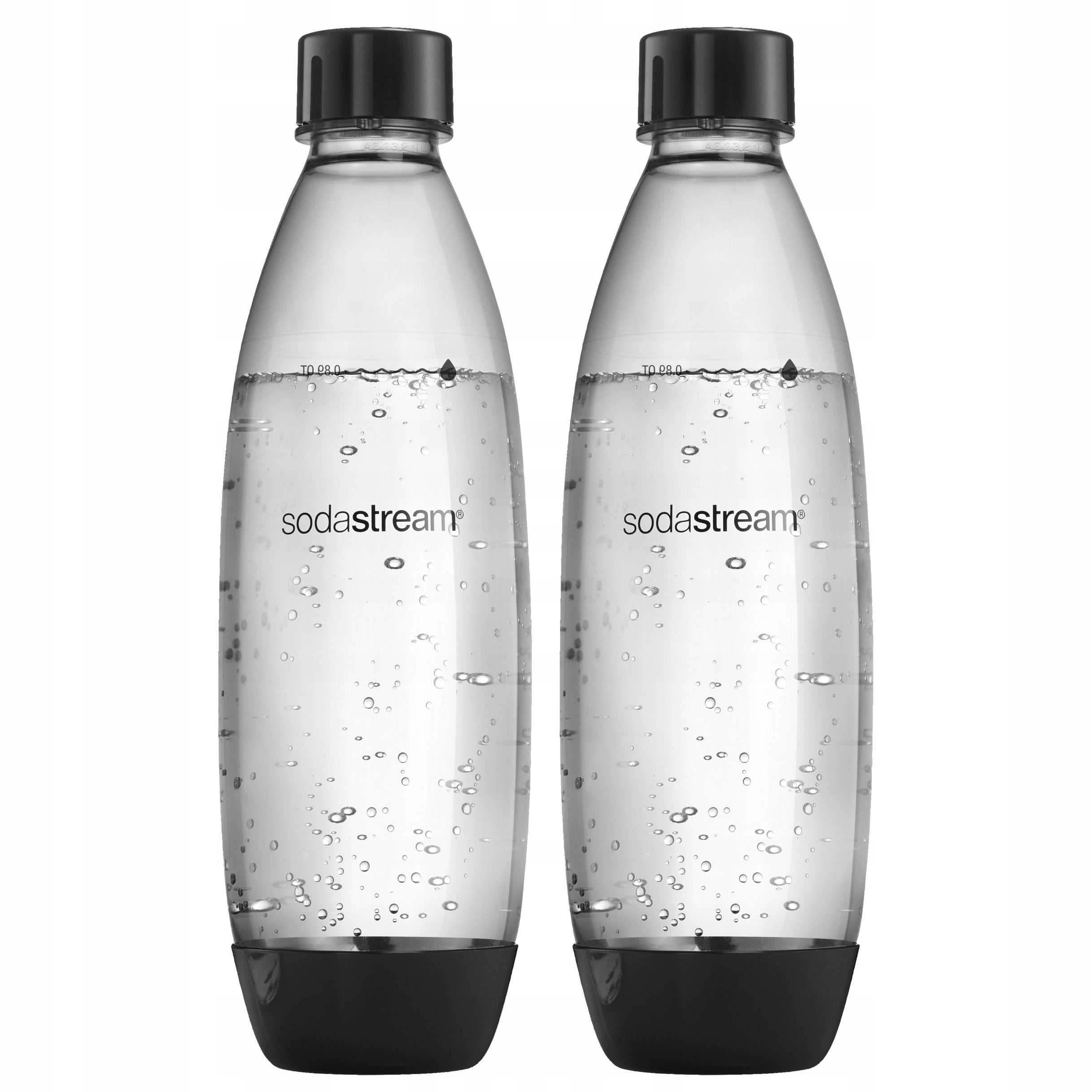 2x BOTTLES FOR SATURATOR SodaStream Fuse 1L TWO-PACK | FOR DISHWASHER