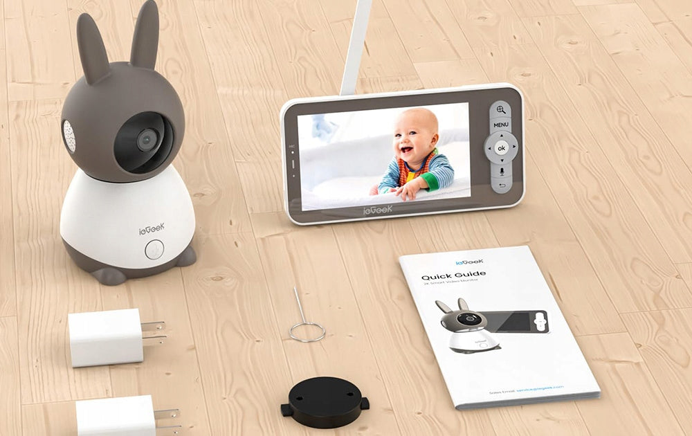 2x Baby Monitor Iegeek 2k Z Camera 5 Lcd Range 300 M