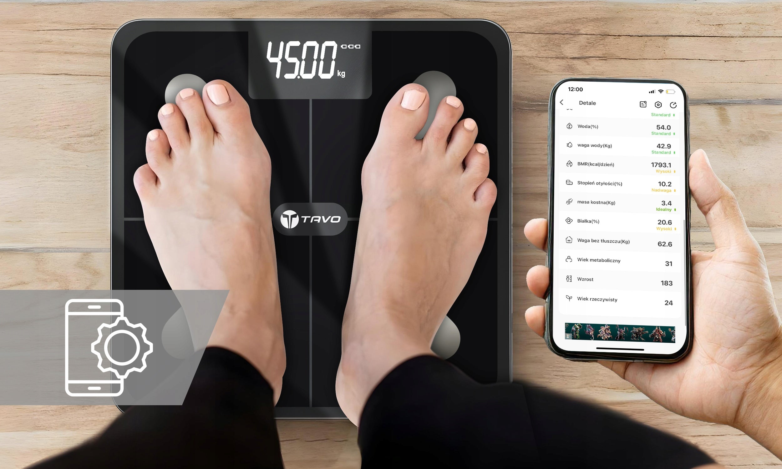 2x Bathroom Scale Analytical Electronic Smart Sports App Bmi Kind electronic