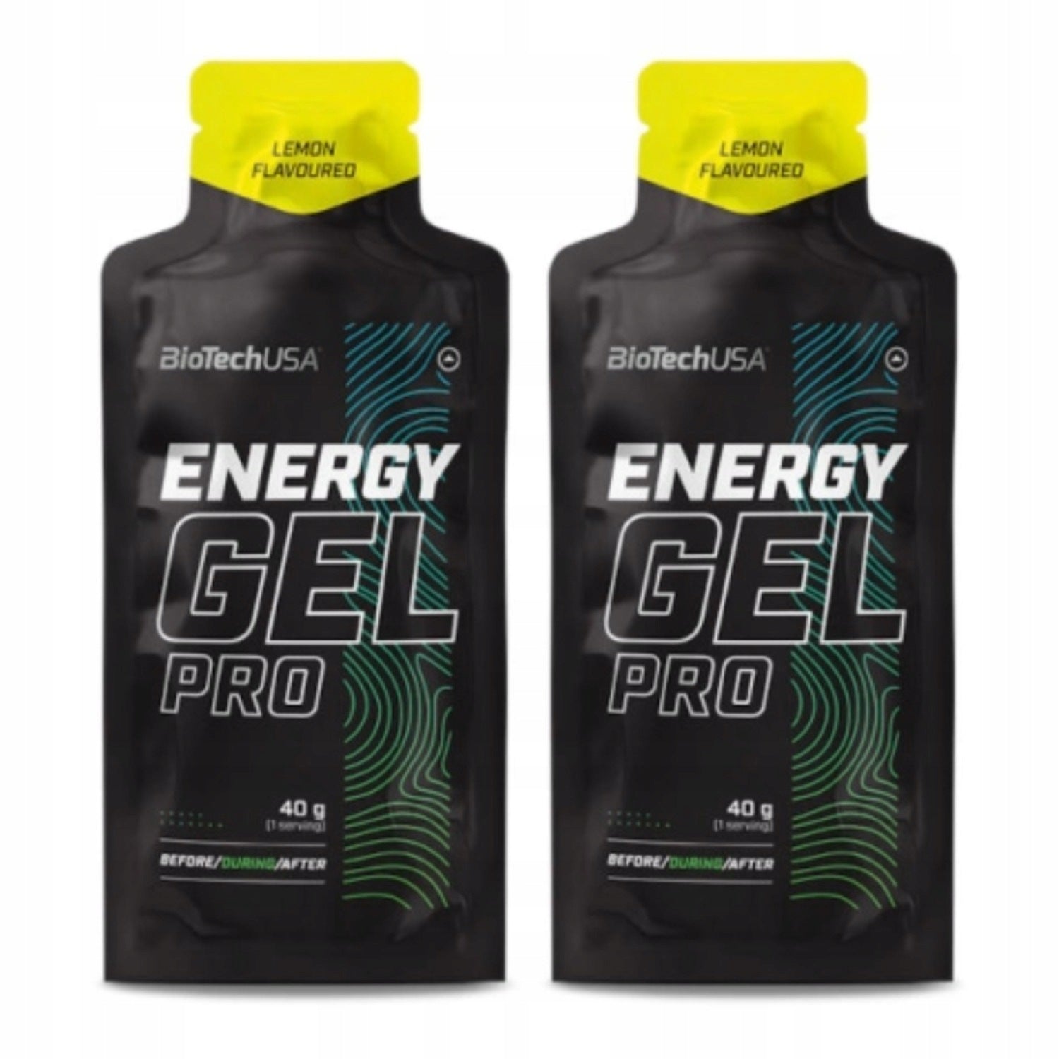 2x BioTech Energy Gel Pro 40g Lemon Flavour