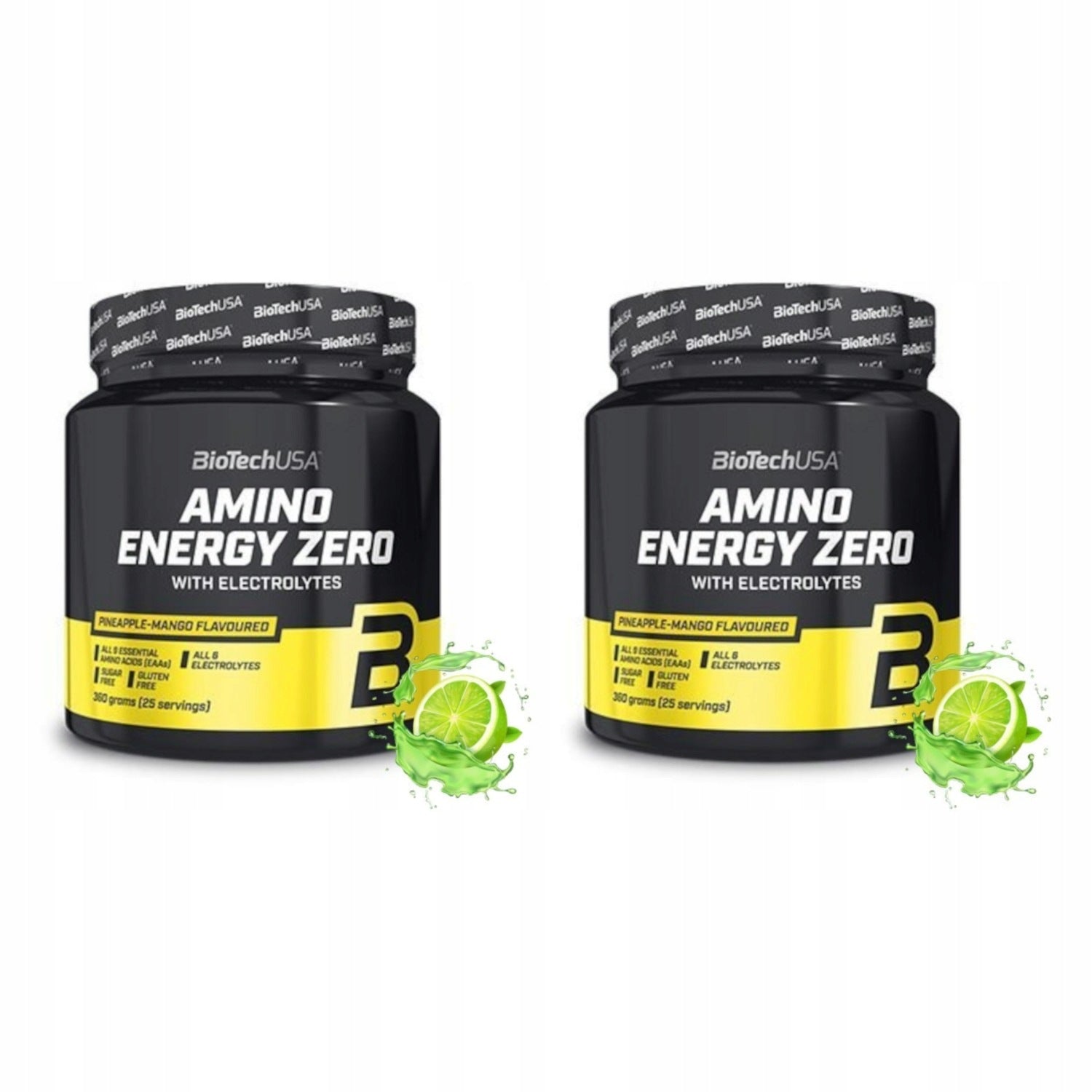 2x BioTech USA Amino Energy zero with electrolytes 360g