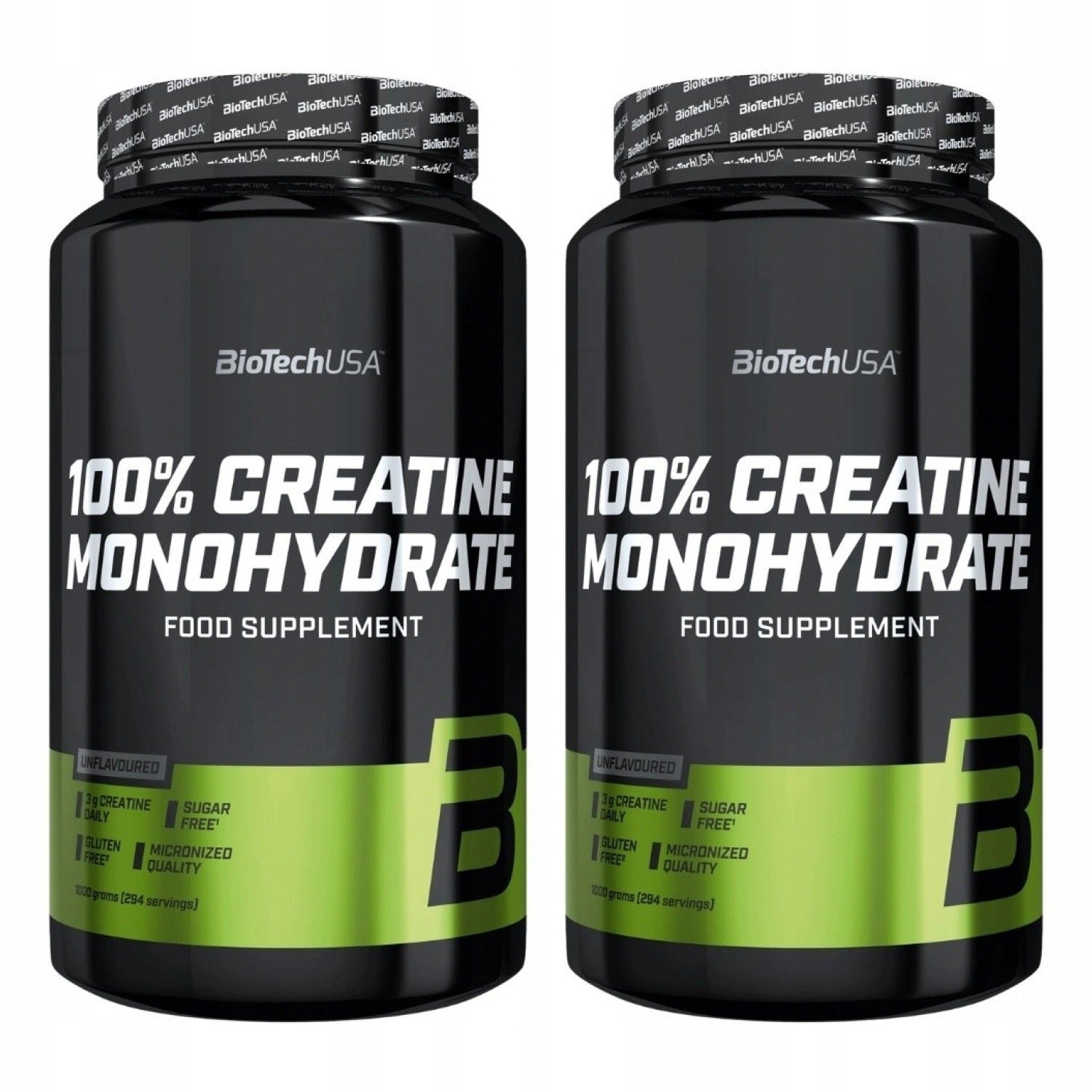 2x BioTech USA Creatine Monohydrate 1000 g