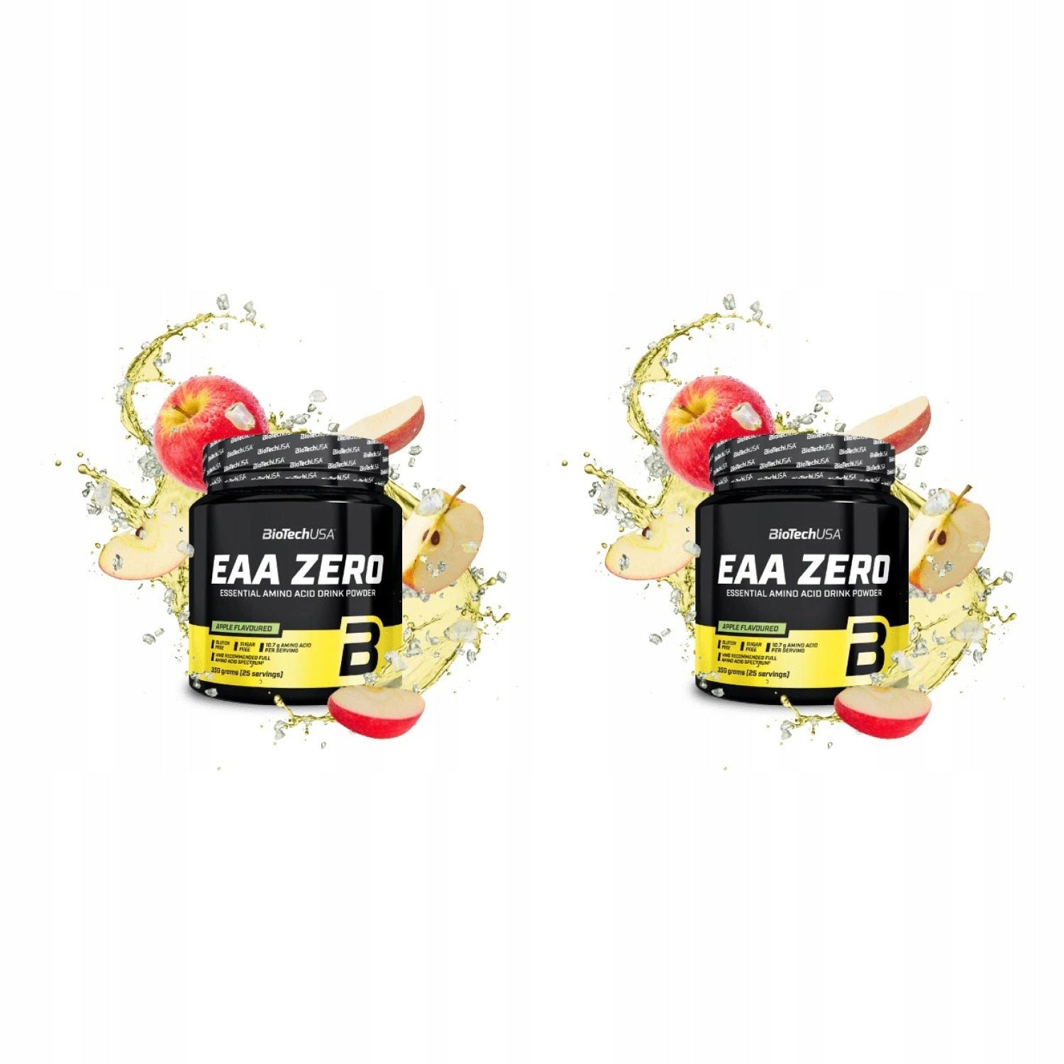 2x BioTech USA EAA ZERO 350 g apple flavoured