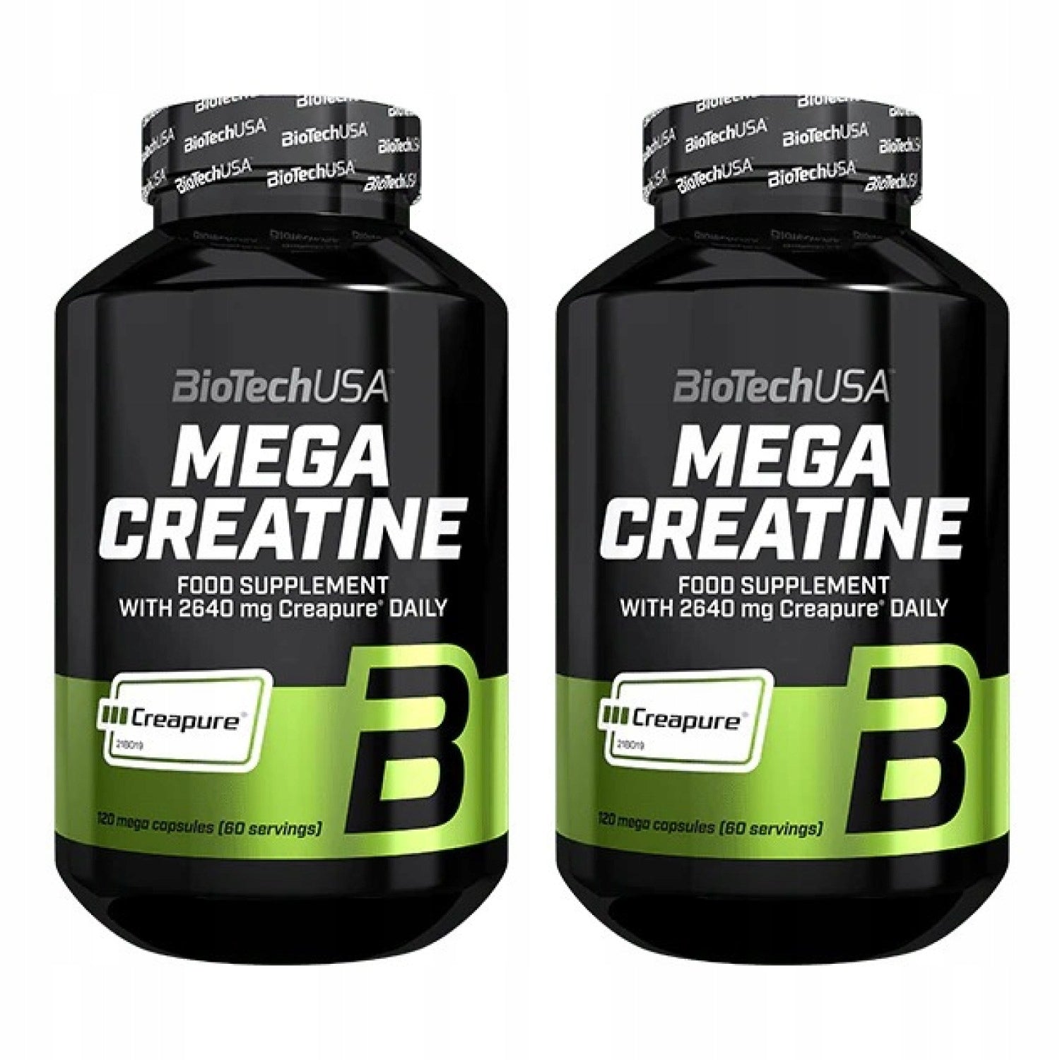 2x BioTech USA Mega Creatine 120 capsules