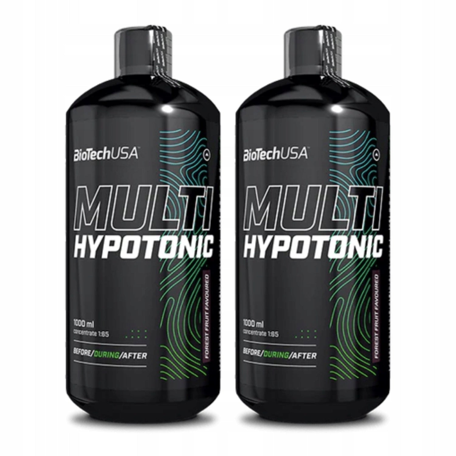 2x BioTech USA Multi Hypotonic Drink 1:65 1000ml with forest fruit flavor
