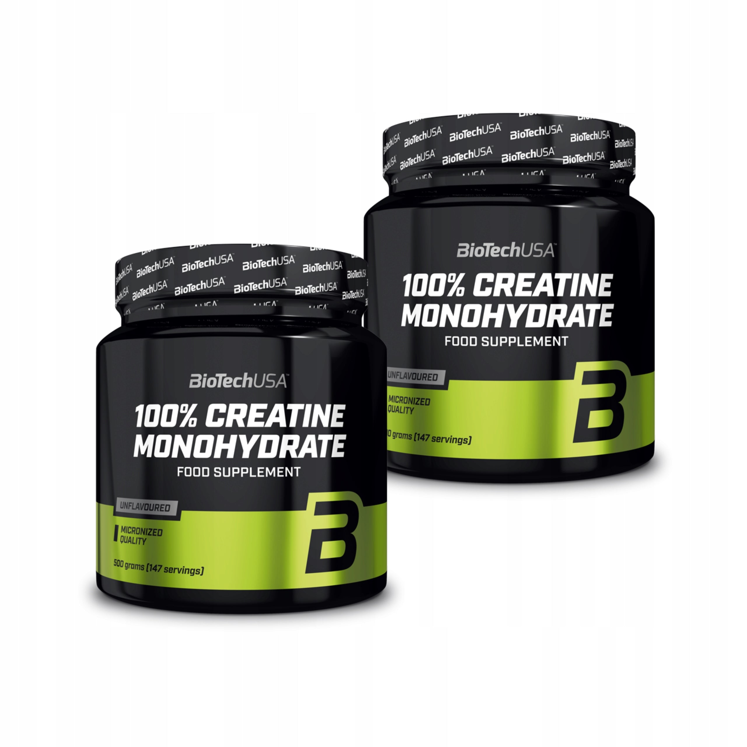 2x BioTechUSA 100% Creatine Monohydrate 500 g Creatine Monohydrate Muscle