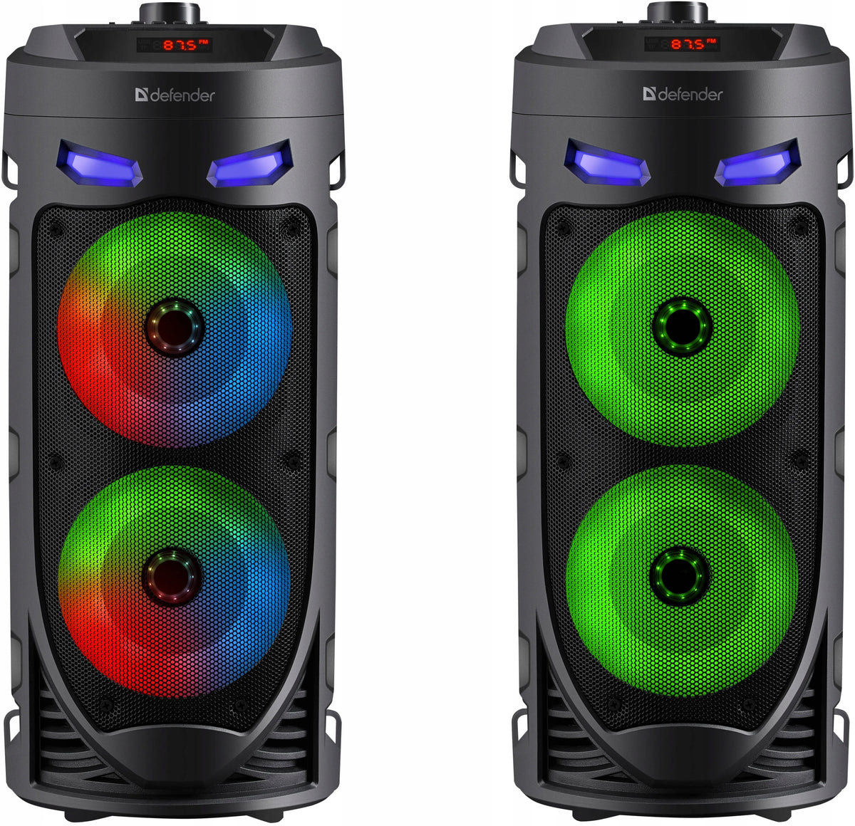2x Bluetooth Speaker Defender Crashboom 16w Tws Karaoke With Microphone Model other