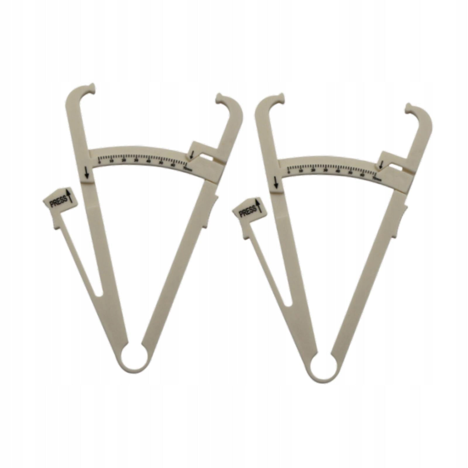 2x Body Caliper High Performance for Workout Reliable White Single Scale