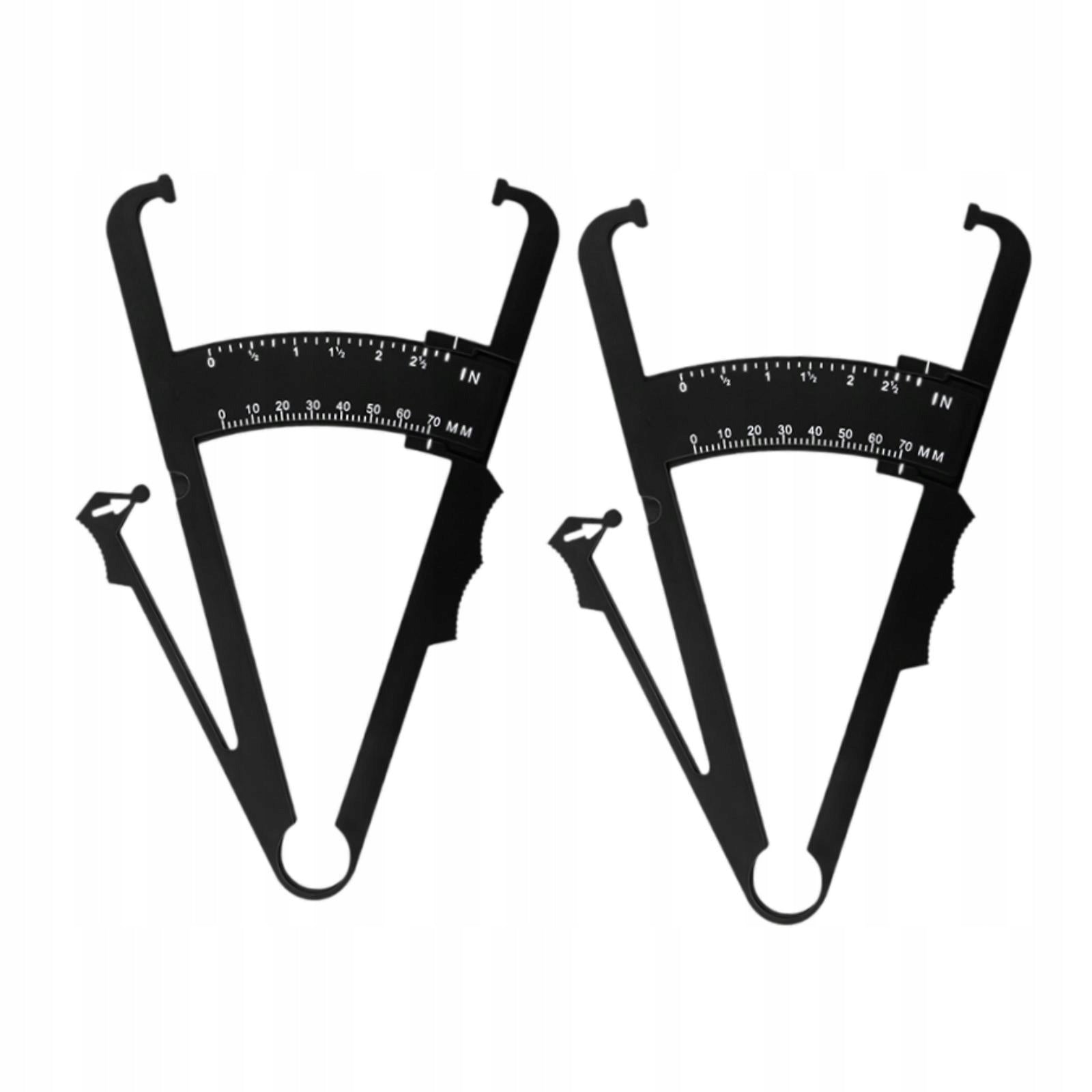 2x Body Thickness Caliper Measuring Tool Accurate Black Double Scale Packaging status original
