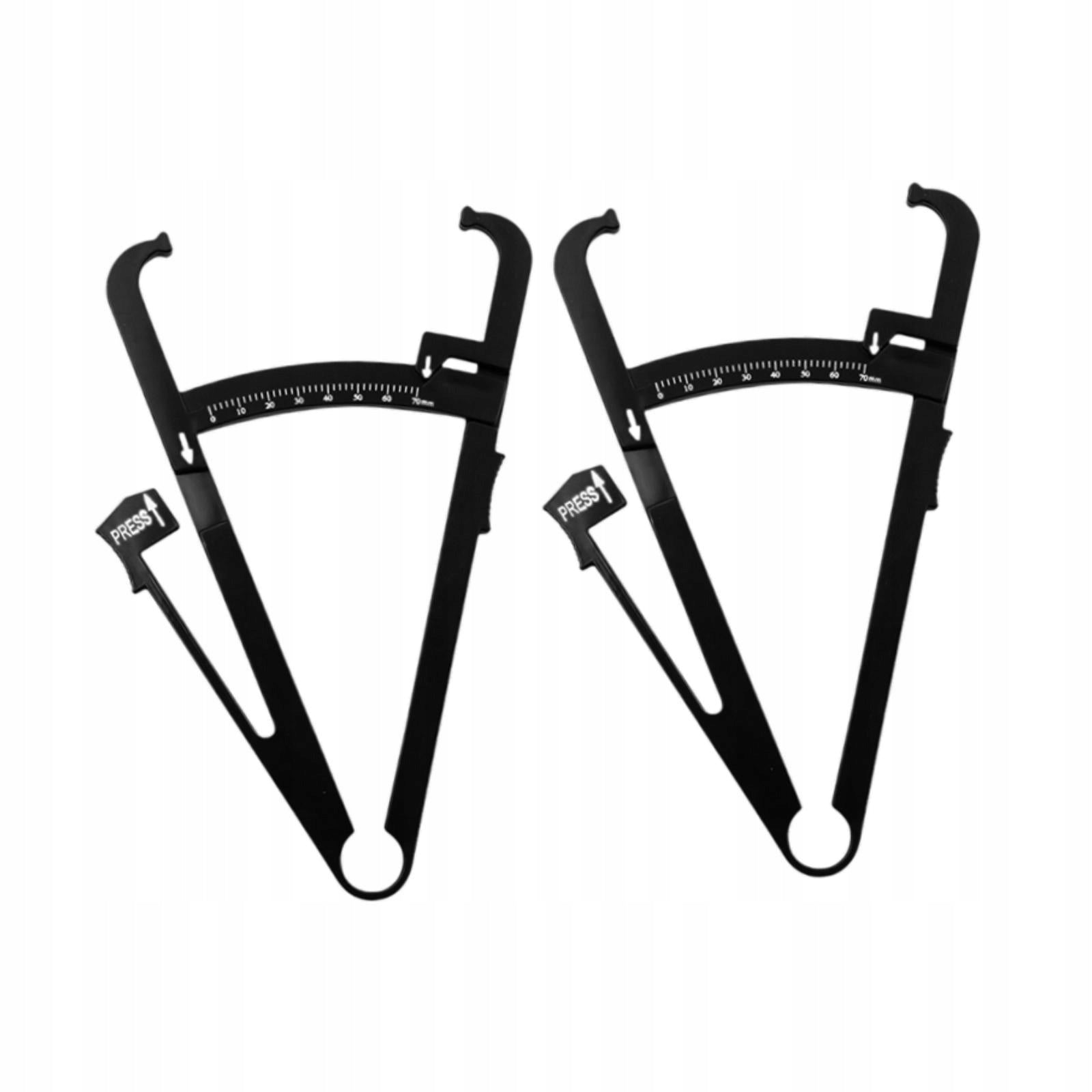 2x Body Thickness Caliper Professional Reliable Tool Y Black Single Scale Brand no brand
