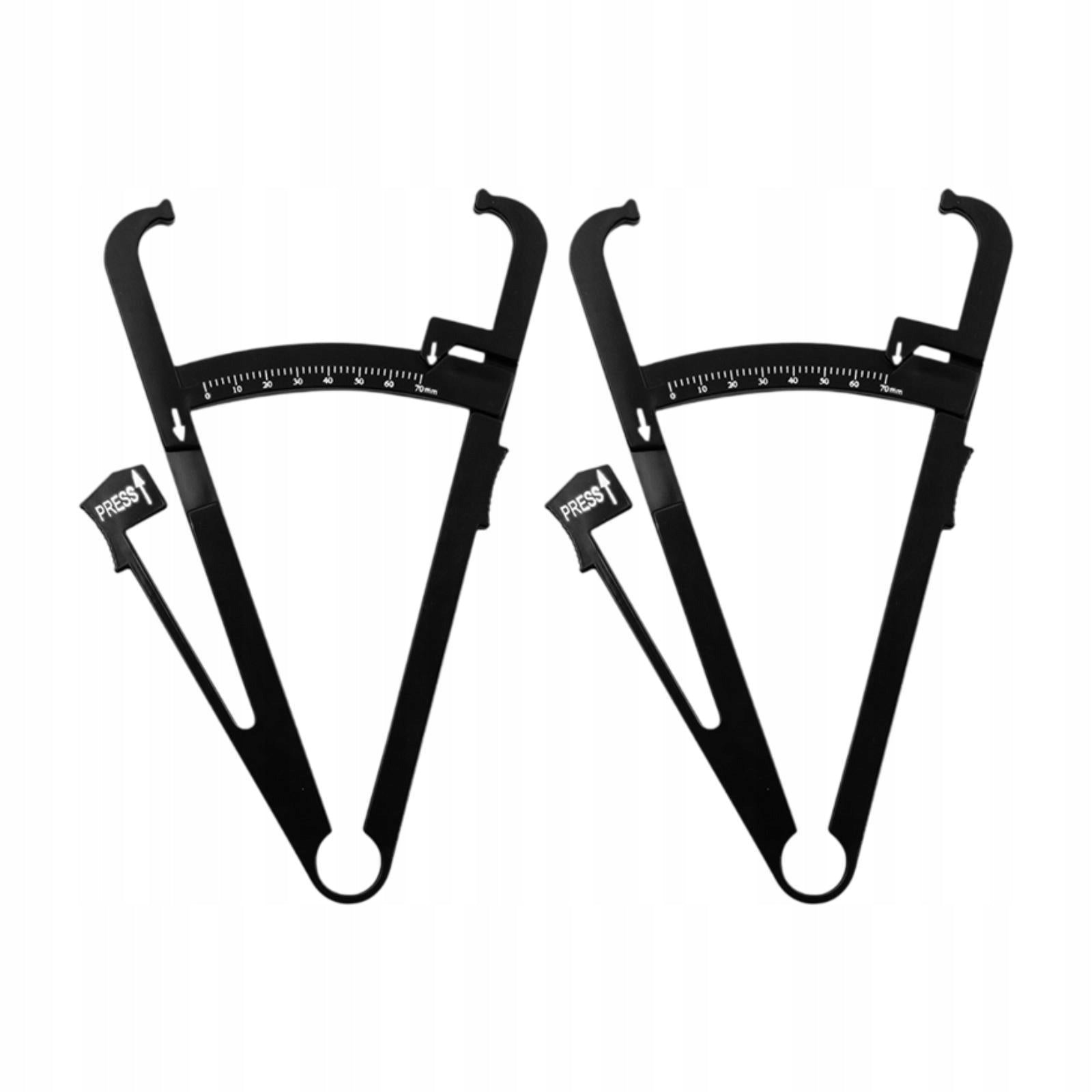 2x Body Thickness Caliper Professional Reliable Tool Y Black Single Scale Packaging status original