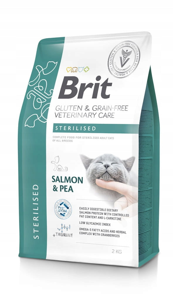 2x Brit GF Veterinary Diets Cat Sterilized 2kg