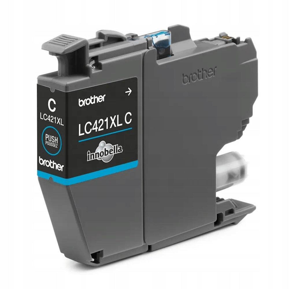 2x Brother LC421XLC Ink Cartridge, Cyan