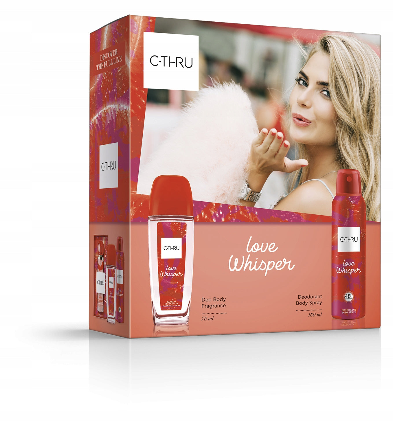 2x C-THRU LOVE WHISPER DNS SET 75ml +DEO SPRAY 150