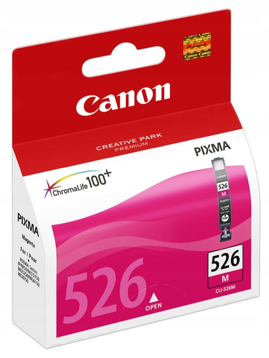 2x CANON CLI-526M Purple/Magenta Ink