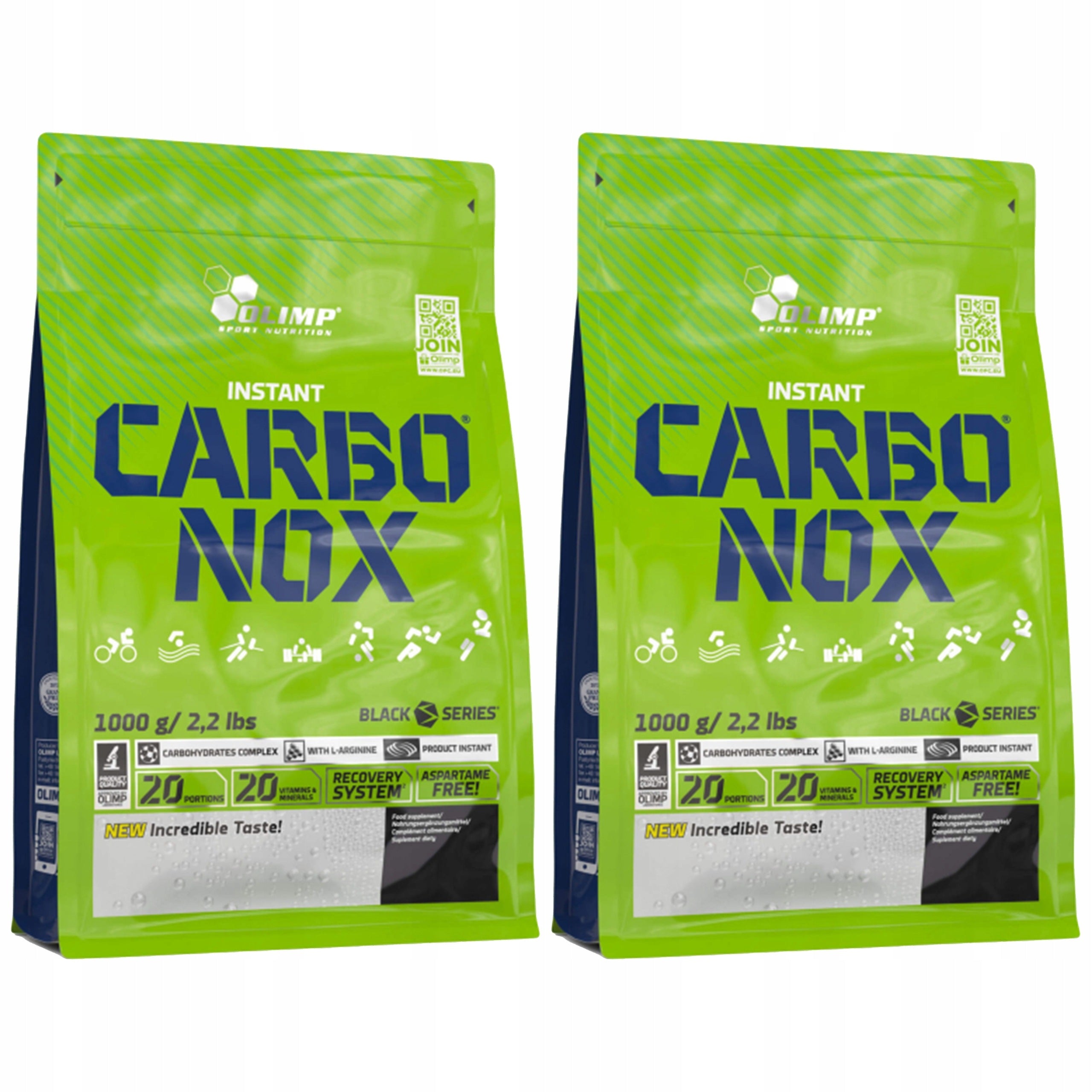 2x CARBOHYDRATES CARBO 1kg ENERGY GLYCOGEN REGENERATION