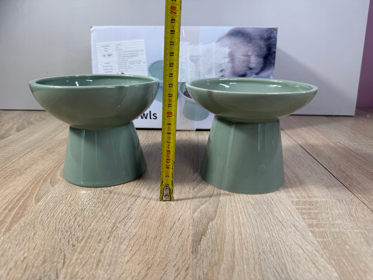 2x CEEFU CAT DOG CERAMIC BOWL Manufacturer code 2x MISKA CERAMICZNA PODYWŻSZONA