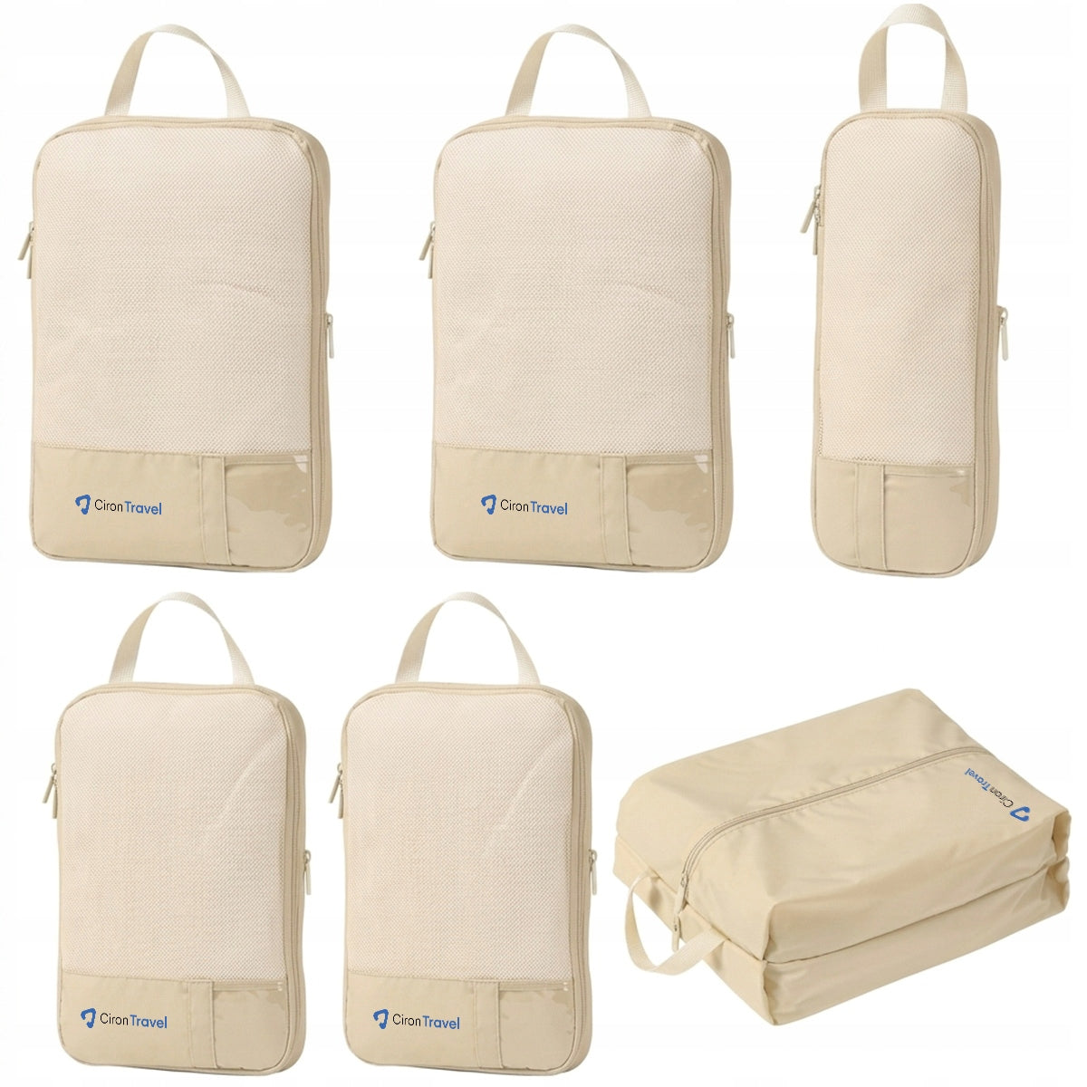 2x CIRON TRAVEL Compression Travel Organizers for Suitcase 6 el. set Packaging status original