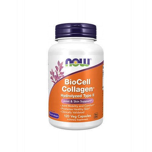 2x COLLAGEN JOINTS SKIN BioCell Collagen Hyaluronic Acid 120 kaps NOW Expiration date at least six months from the date of purchase