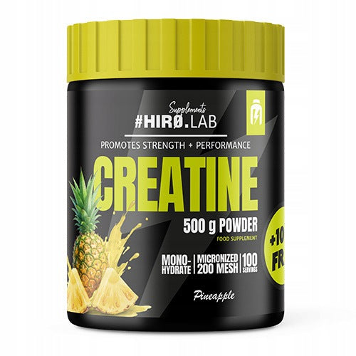 2x CREATINE MONOHYDRATE CREATINE 500g +100g CREATINE PINEAPPLE STRENGTH 240p HIRO Expiration date at least six months from the date of purchase