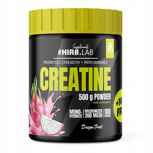 2x CREATINE MONOHYDRATE CREATINE 500g +100g DRAGON FRUIT CREATINE 240p HIRO Expiration date at least six months from the date of purchase