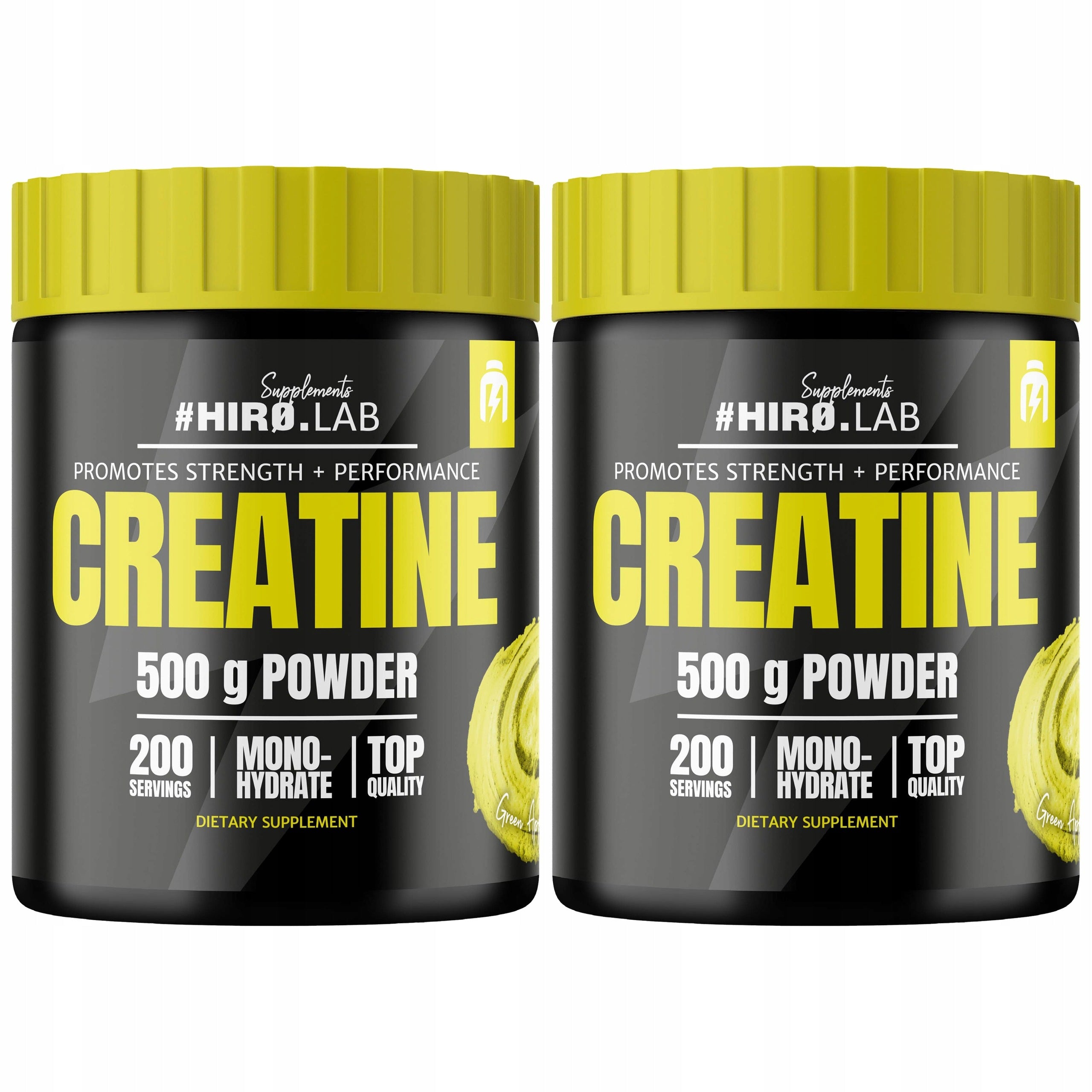 2x CREATINE MONOHYDRATE CREATINE 500g POWDER CREATINE STRENGTH APPLE HIRO.LAB