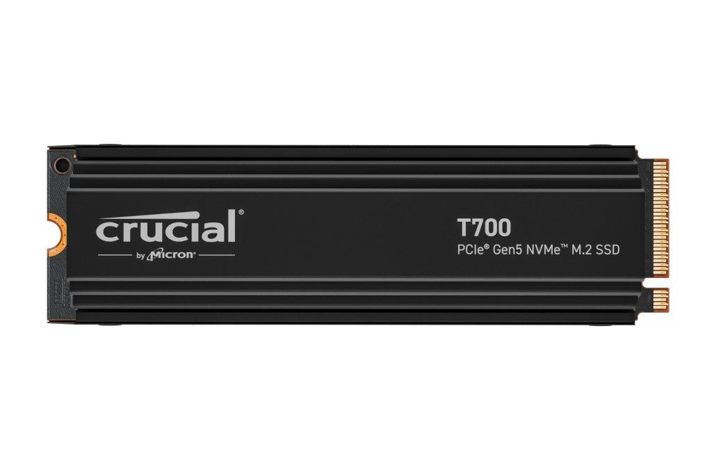2x CRUCIAL T700, 1TB, PCIe Gen5 NVMe M.2 SSD, heat sink