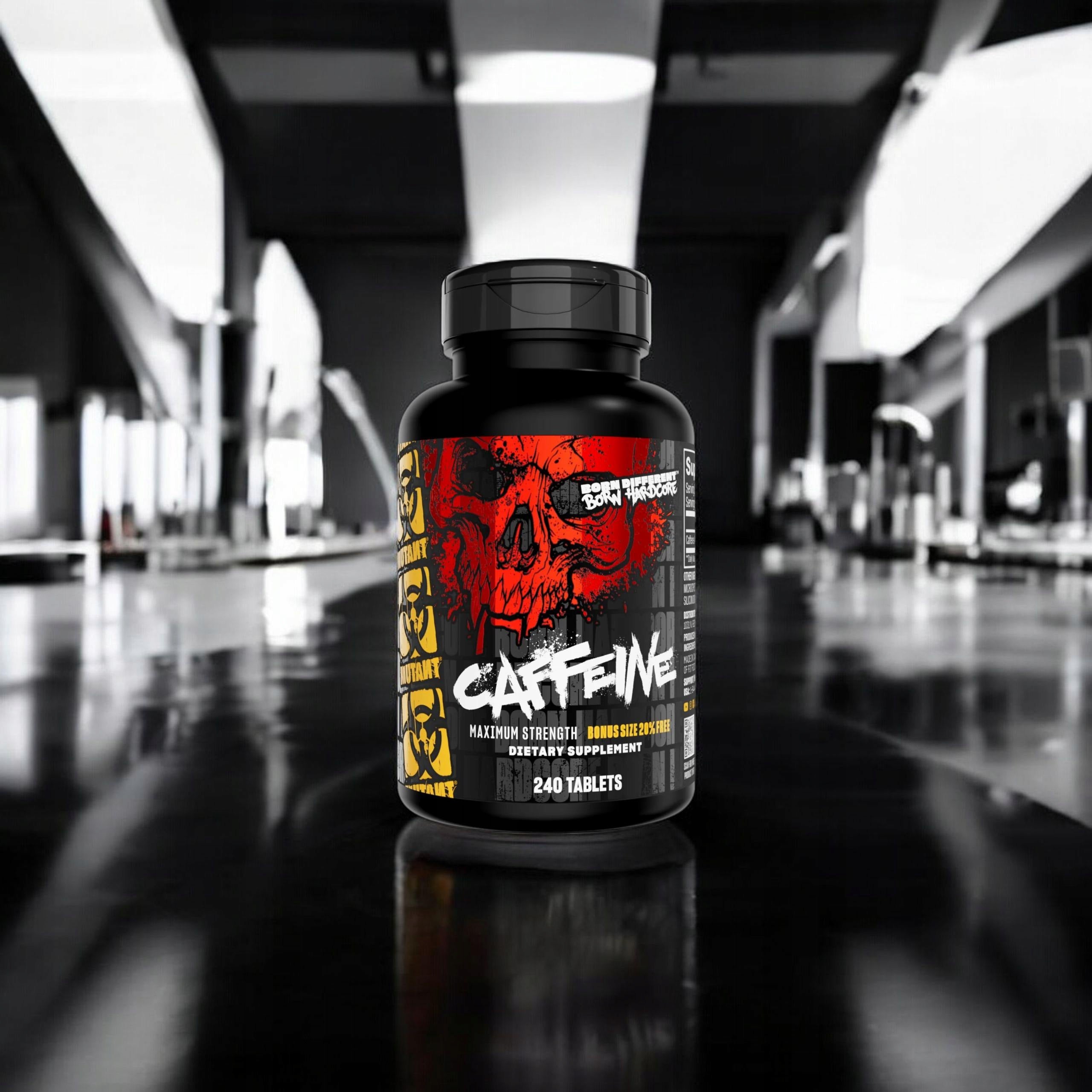 2x Caffeine 200mg Pure Stimulation Energy Training 240tab MUTANT Core Brand Mutant
