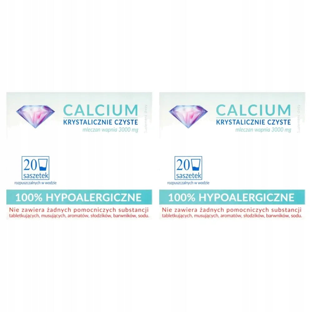 2x Calcium Crystal Clear, 20 sachets