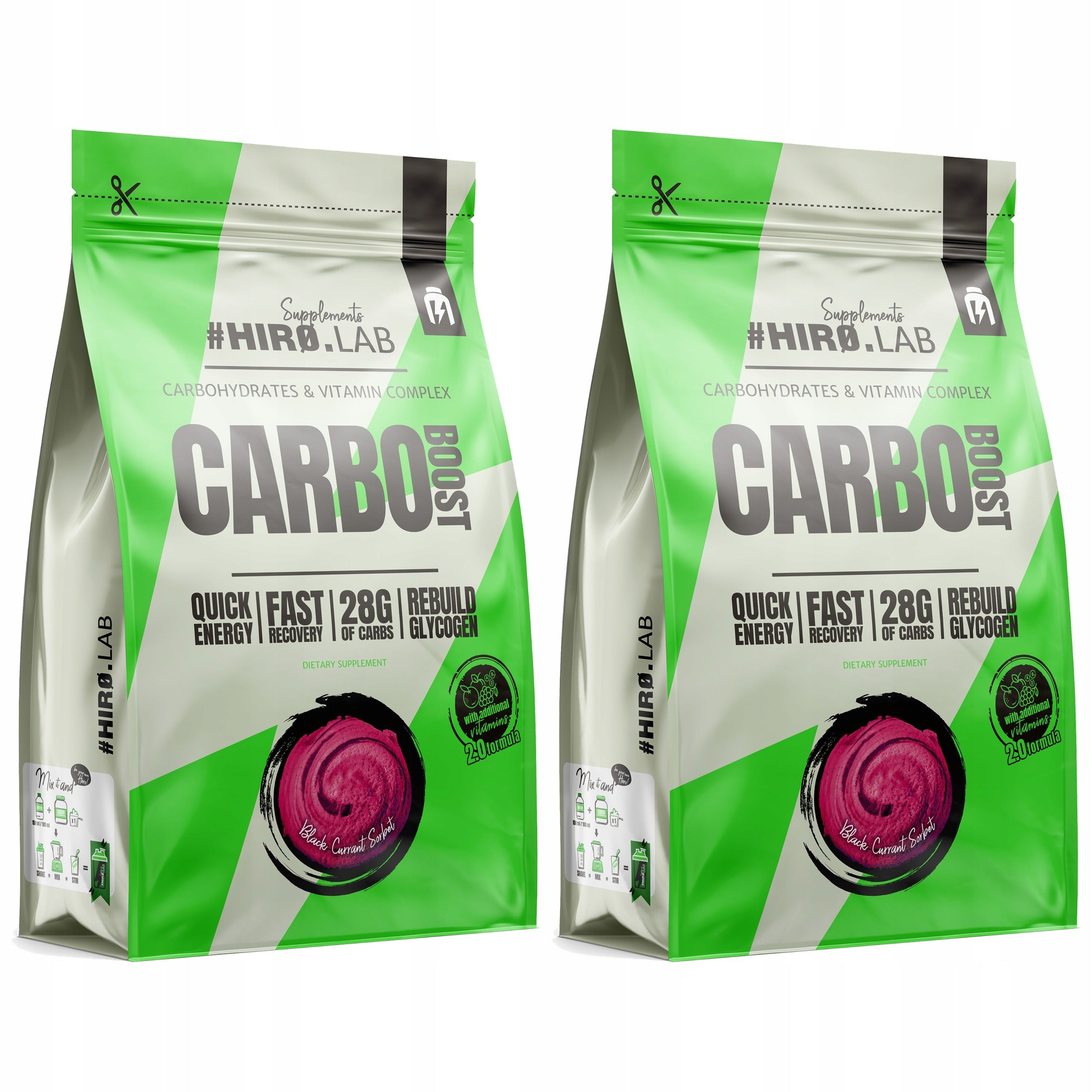 2x Carbo Boost CARBOHYDRATES ENERGY 1000g energy - energy currant Hi