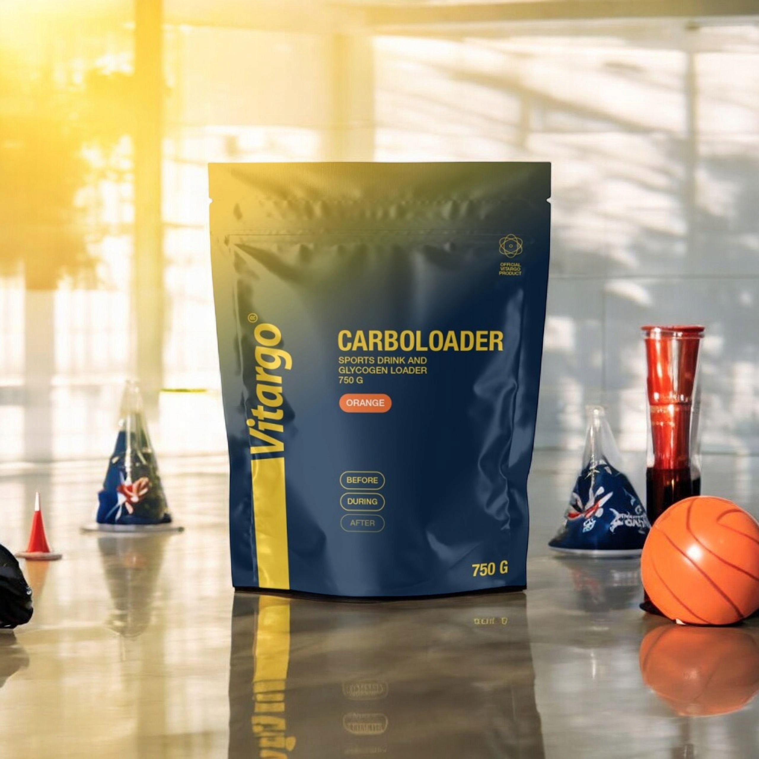 2x Carbohydrates VITARGO Carboloader 750g Orange Training Energy Powder Packaging status original