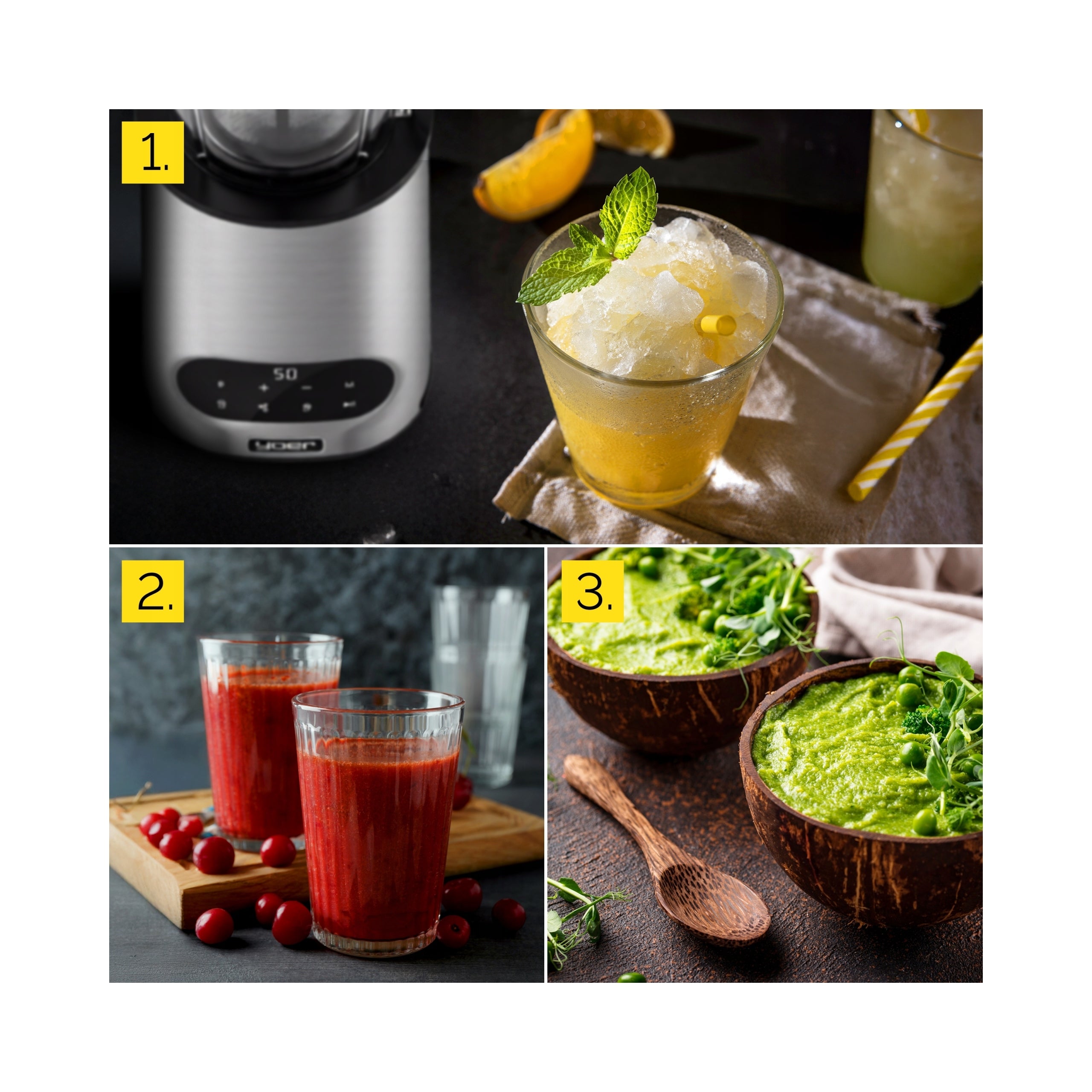 2x Chalice Blender Automatic Yoer 2 4l 2200w Tritan Inox Sieve 2 Bottle Brand Yoer