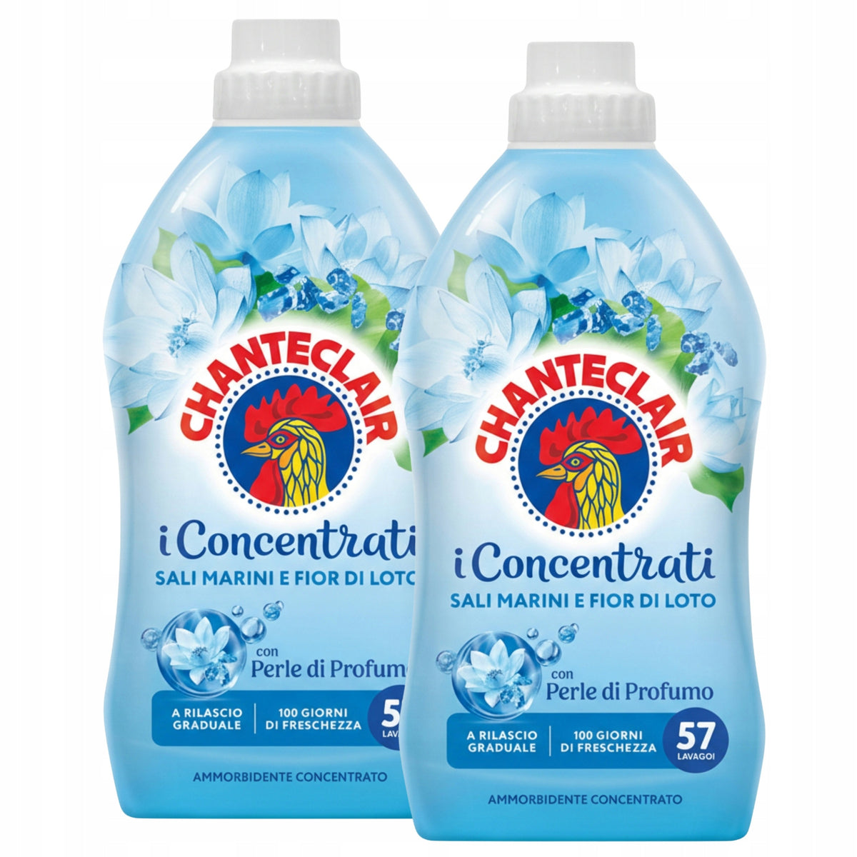 2x Chante Clair Softener for Rinsing 100 Days Lotus Scent 1140ml