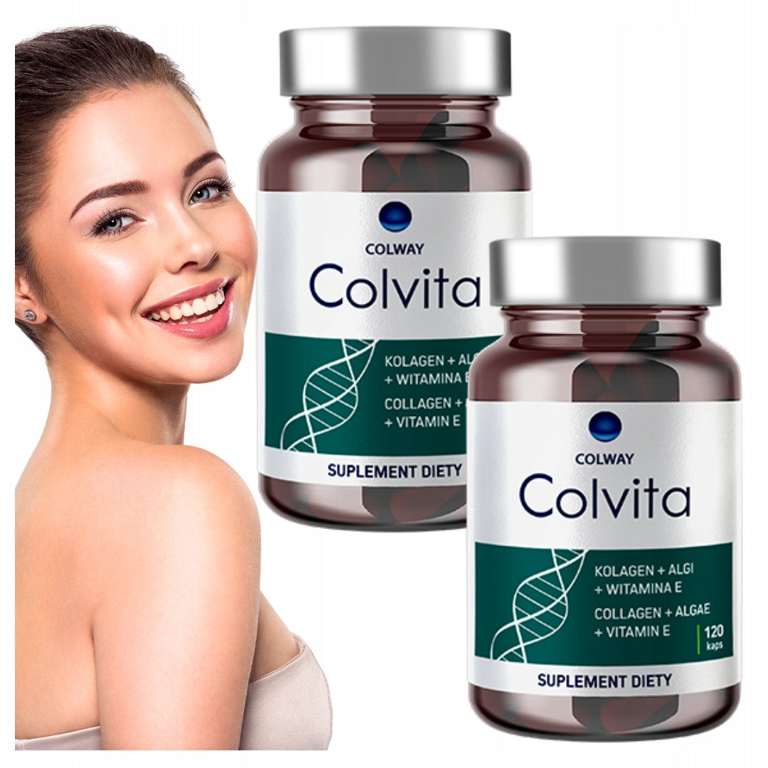 2x Colvita 120 caps. COLWAY Collagen For Joints, Hair, Nails