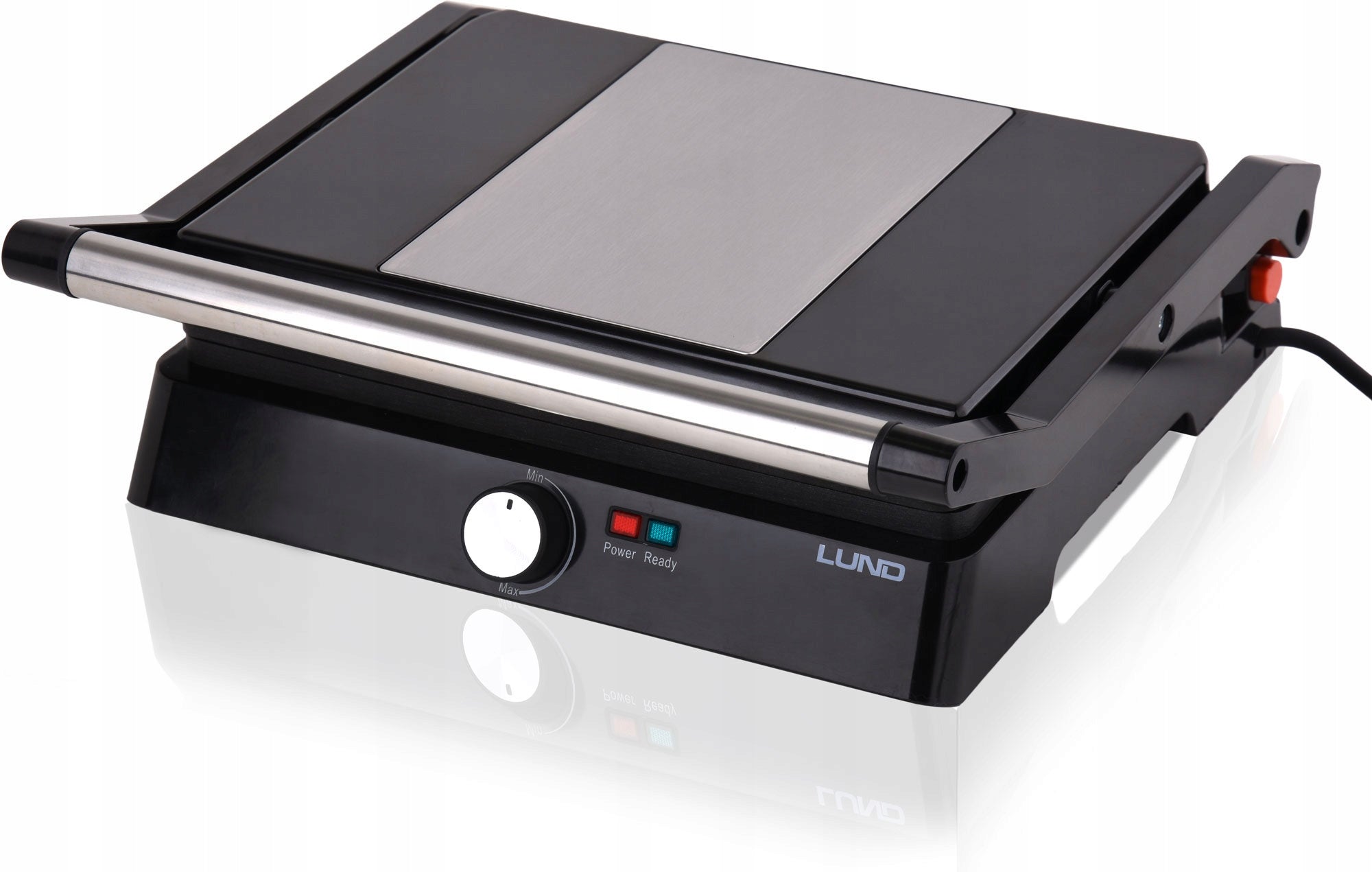2x Contact Electric Grill Lund 67451 Black 2200 W Brand Lund