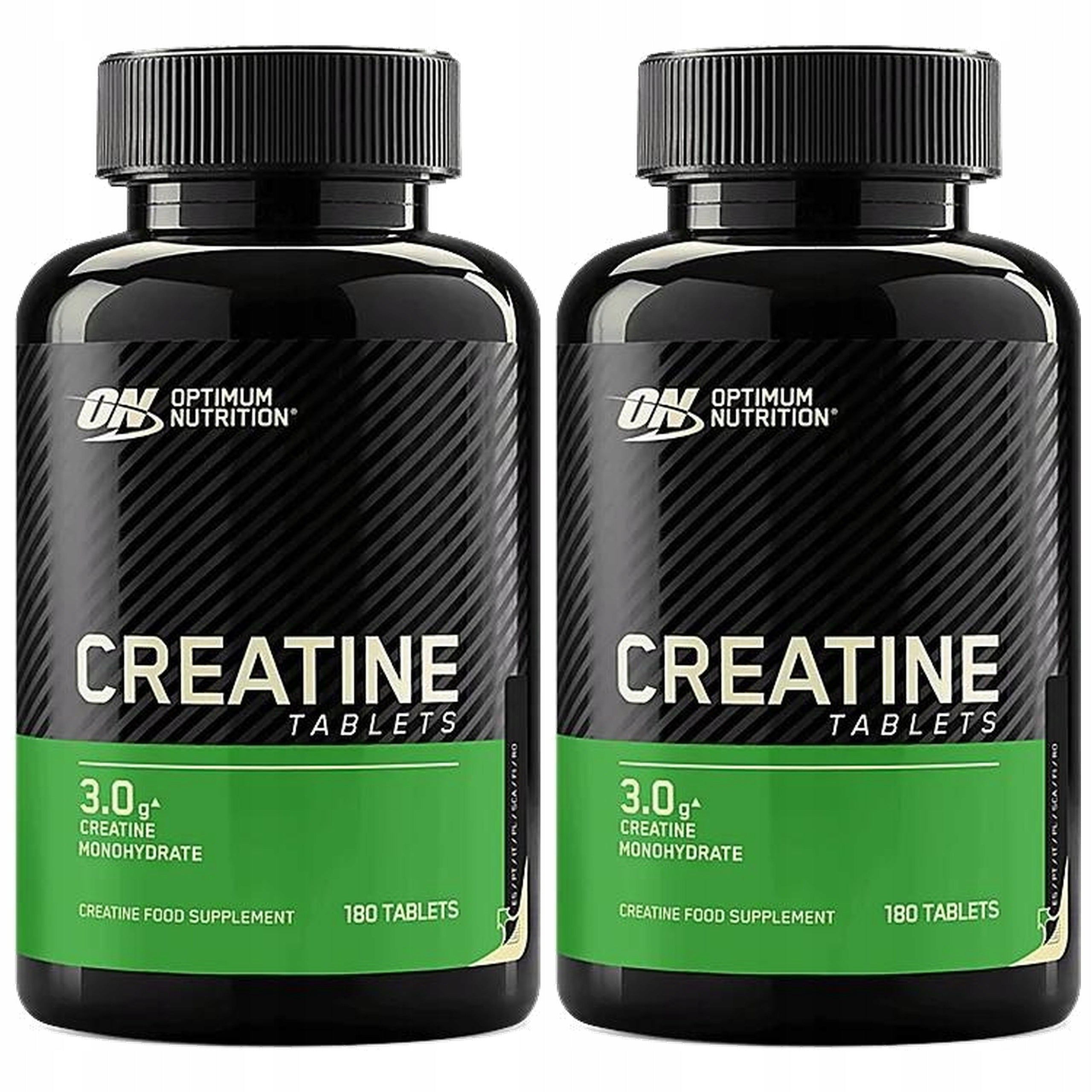 2x Creatine OPTIMUM NUTRITION Monohydrate 3g Strength Muscle Mass Power 180 Tab