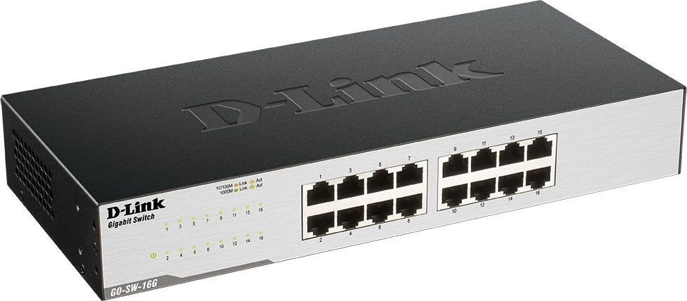 2x D-Link | 16-Port Gigabit Easy Desktop Switch | GO-SW-16G/E | Unmanaged |